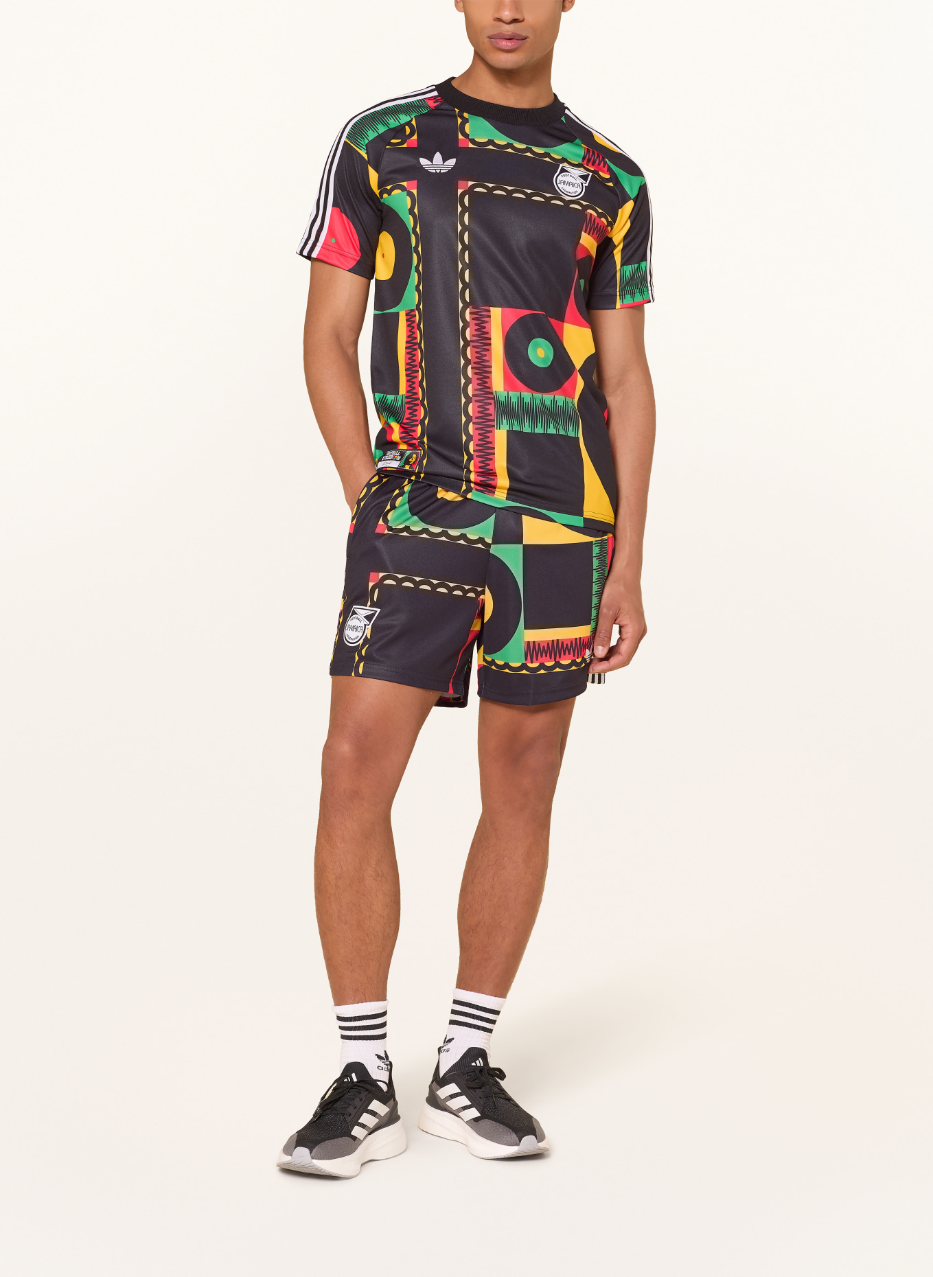 adidas Shorts JAMAICA X BOB MARLEY ORIGINALS: SCHWARZ / GELB / GRÜN