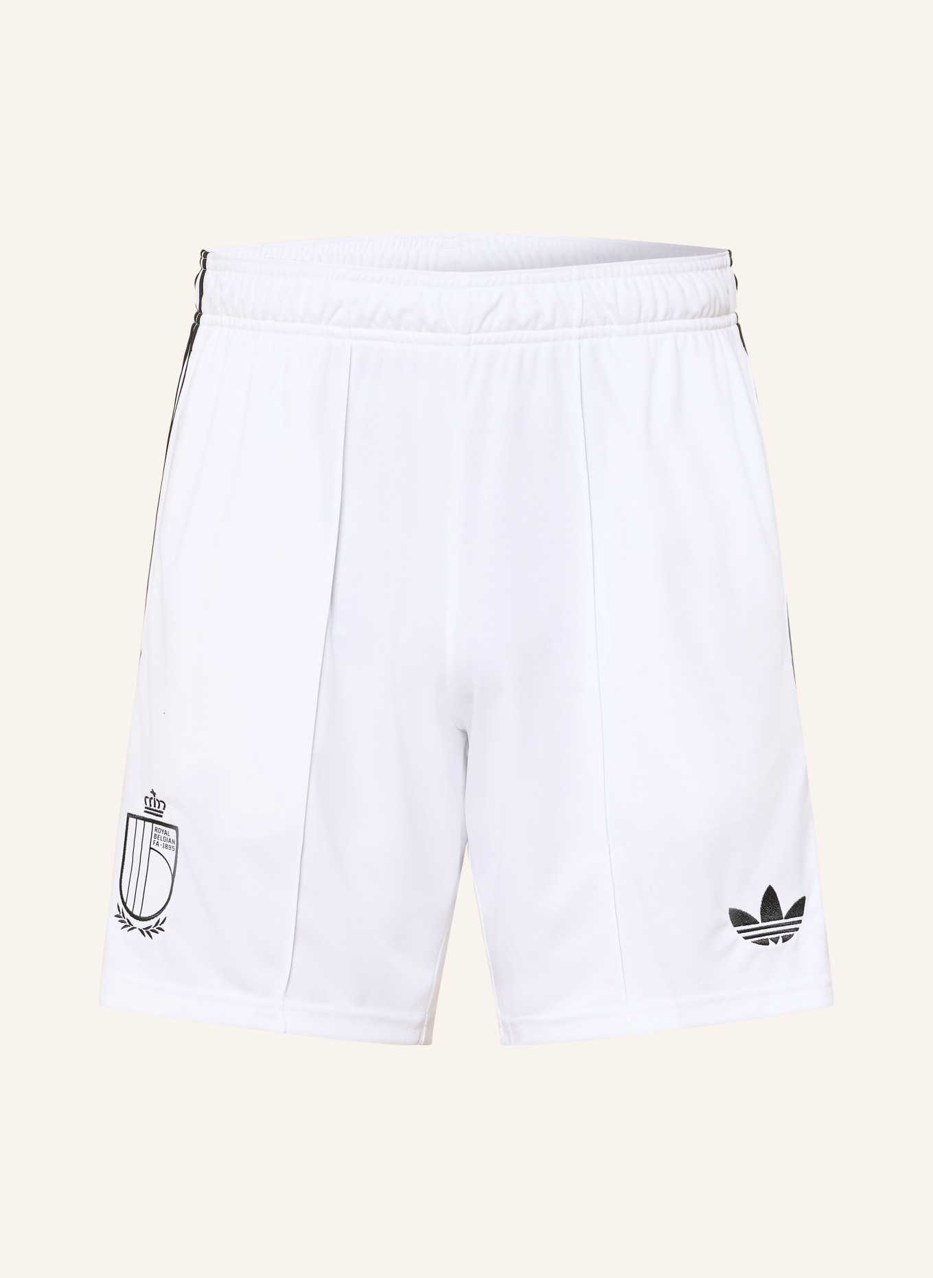 adidas Auswärtstrikothose BELGIEN 26: WEISS / SCHWARZ
