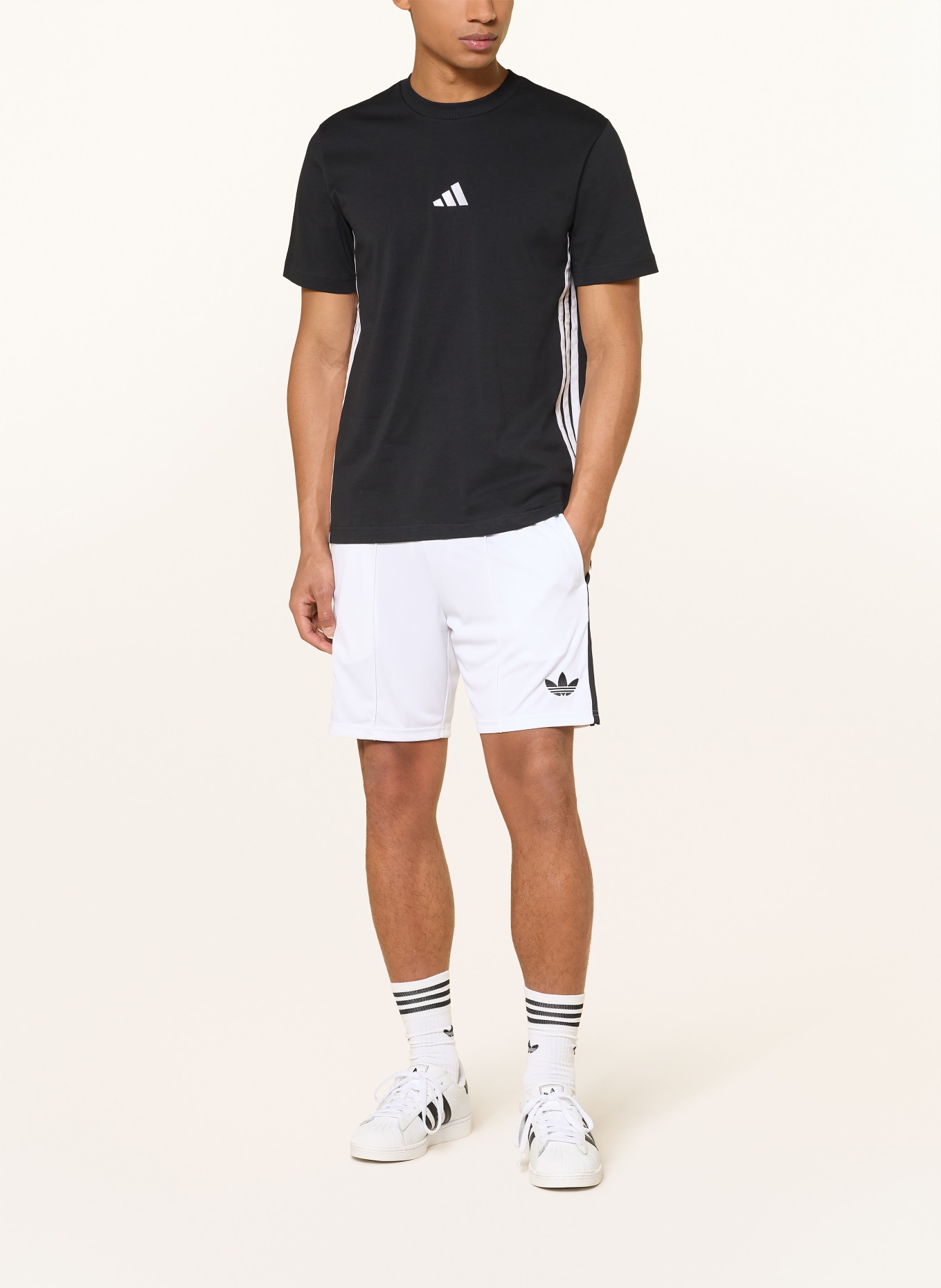 adidas Auswärtstrikothose BELGIEN 26: WEISS / SCHWARZ