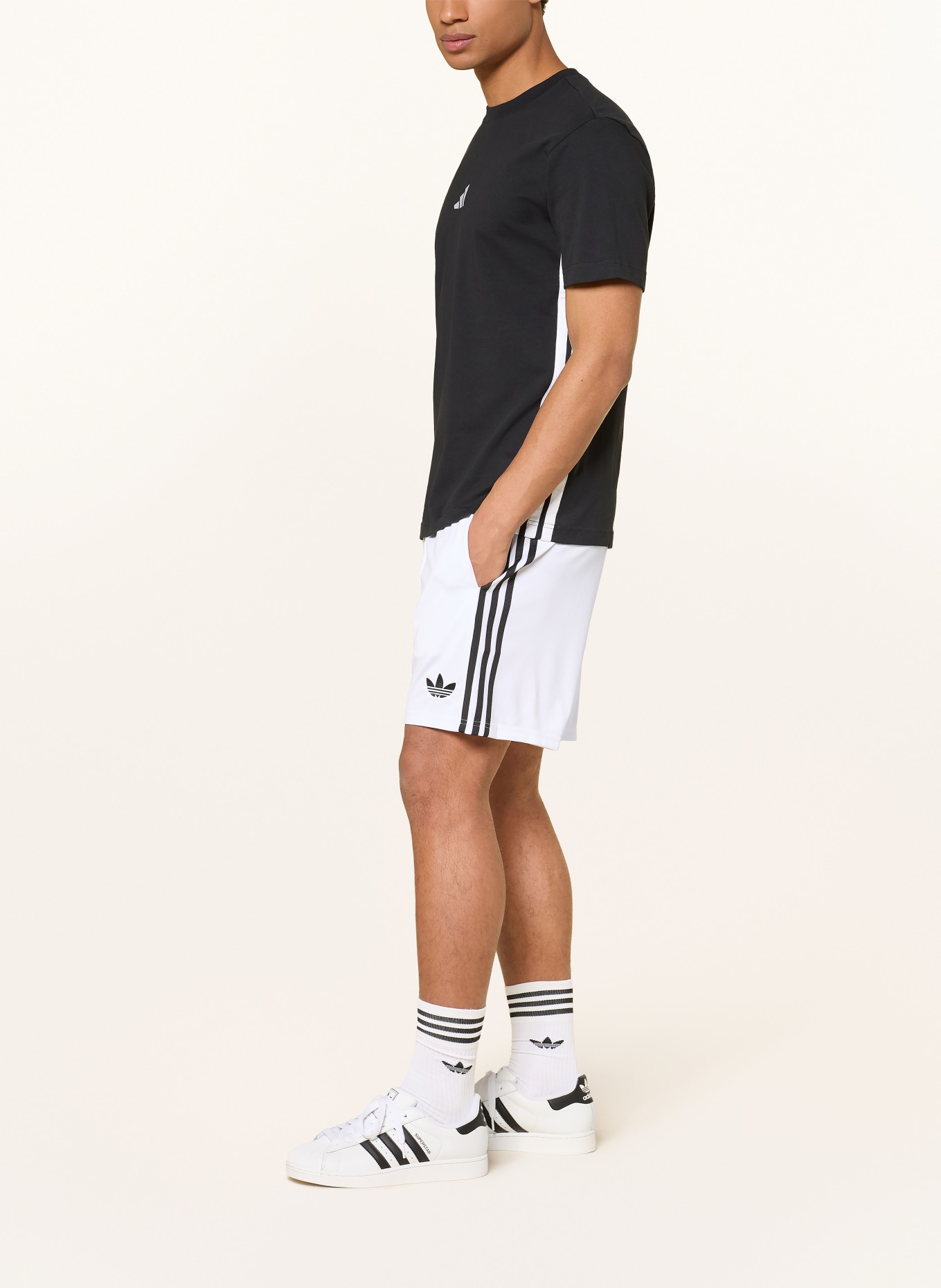 adidas Auswärtstrikothose BELGIEN 26: WEISS / SCHWARZ
