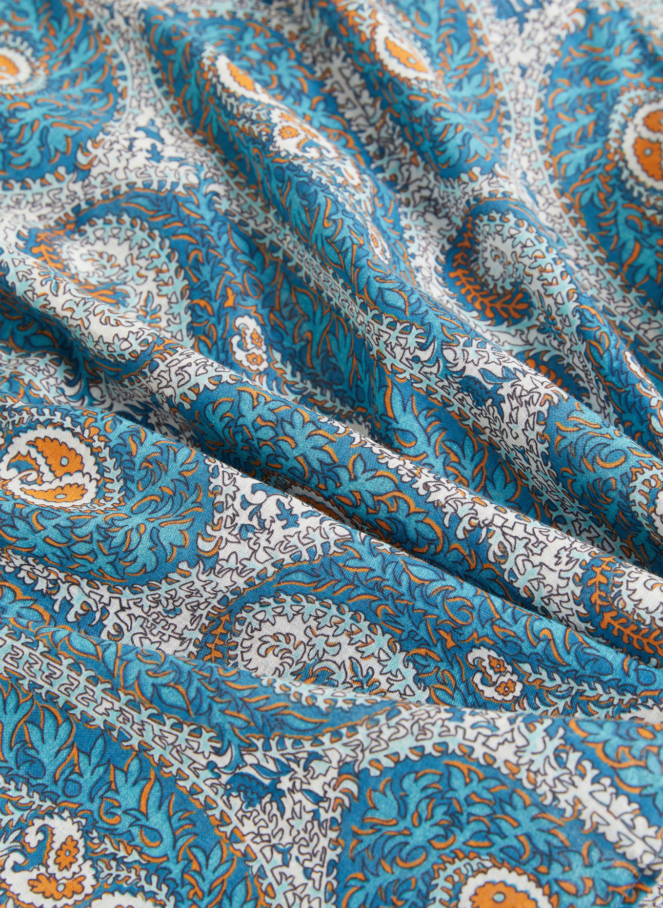 ETRO Pareo: BLAU / ORANGE / WEISS