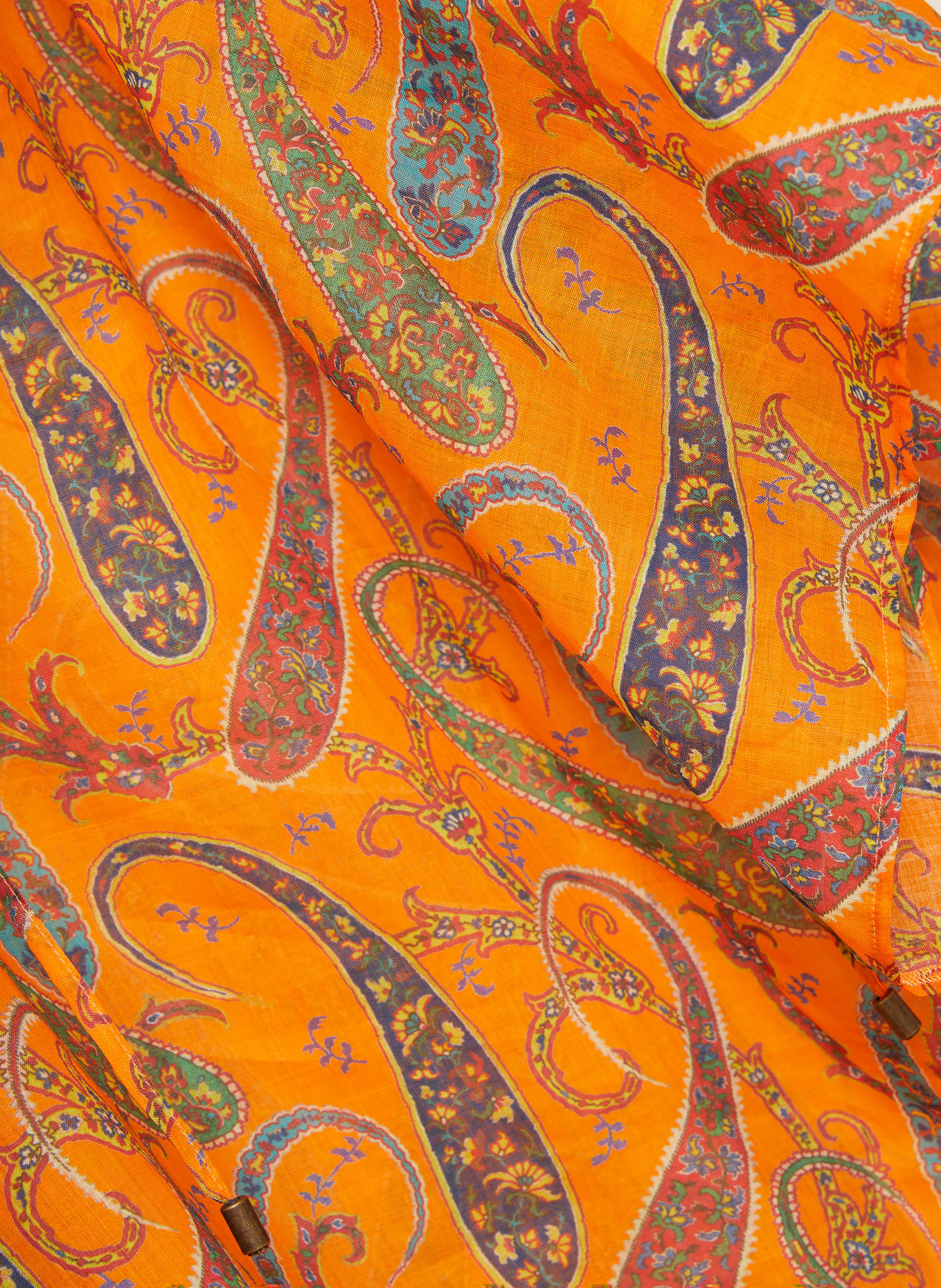 ETRO Robe de plage: ORANGE / VERT / BLEU PÉTROLE