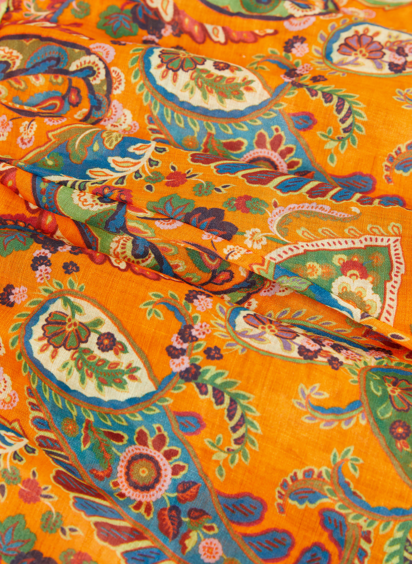 ETRO Shorts: ORANGE / GRÜN / DUNKELBLAU