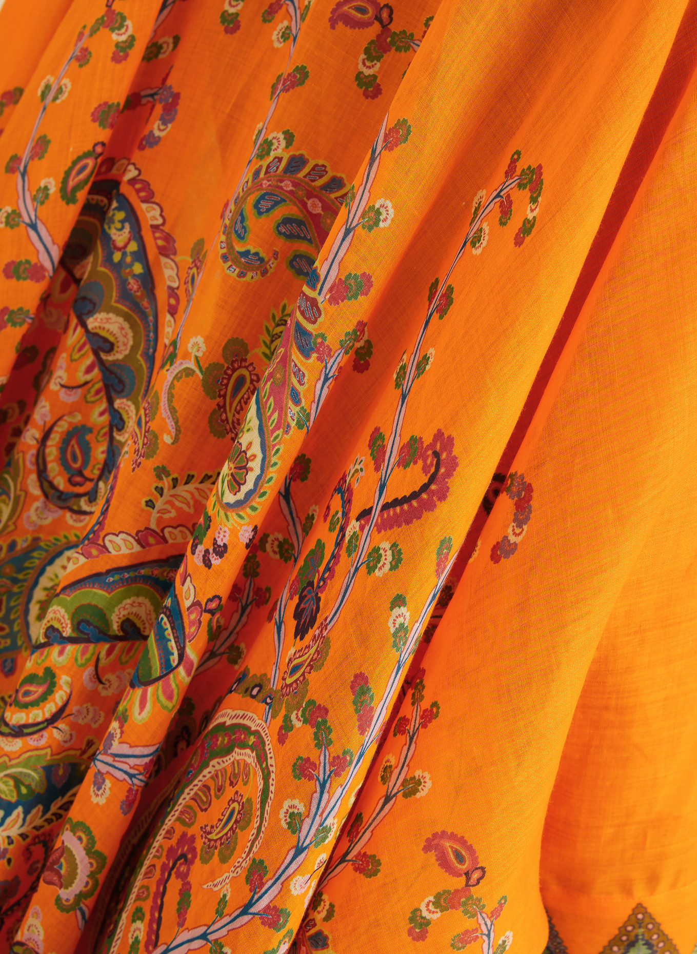 ETRO Hemdbluse mit 3/4-Arm: ORANGE / ROSA / BLAU