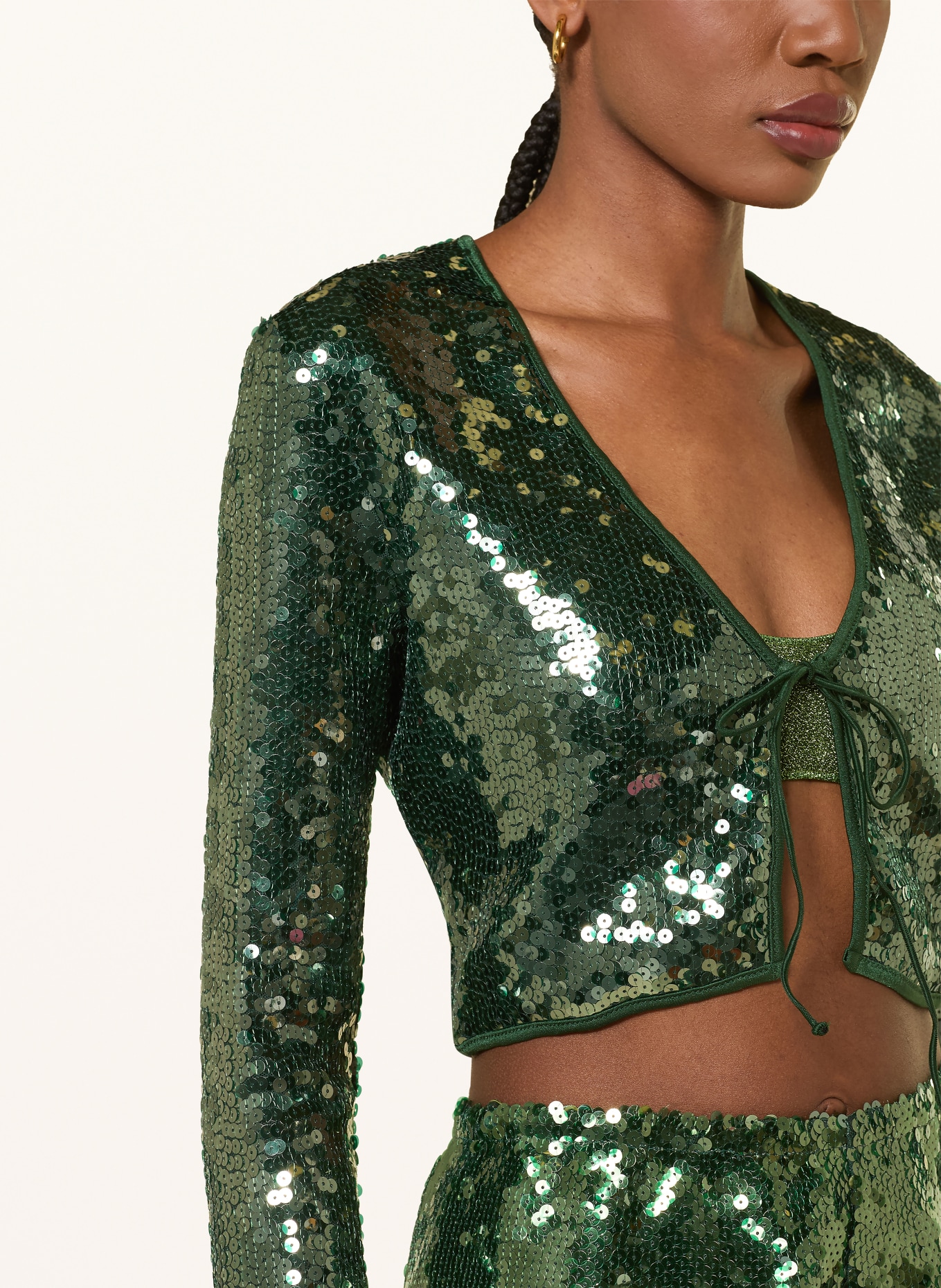 Oséree Bolero mit Pailletten: GRÜN