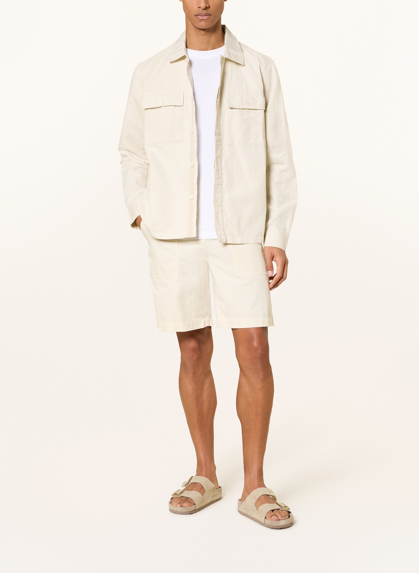 BELSTAFF MARITIME Shorts with Linen: ECRU