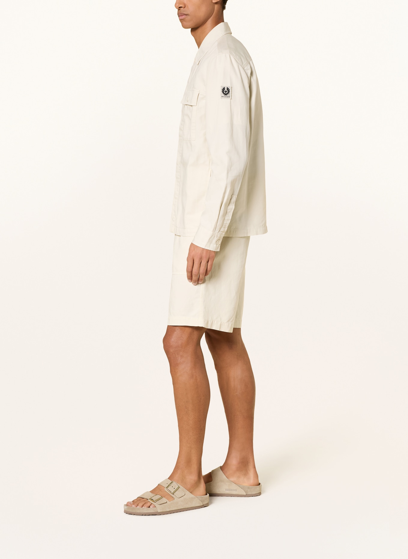 BELSTAFF MARITIME Shorts with Linen: ECRU