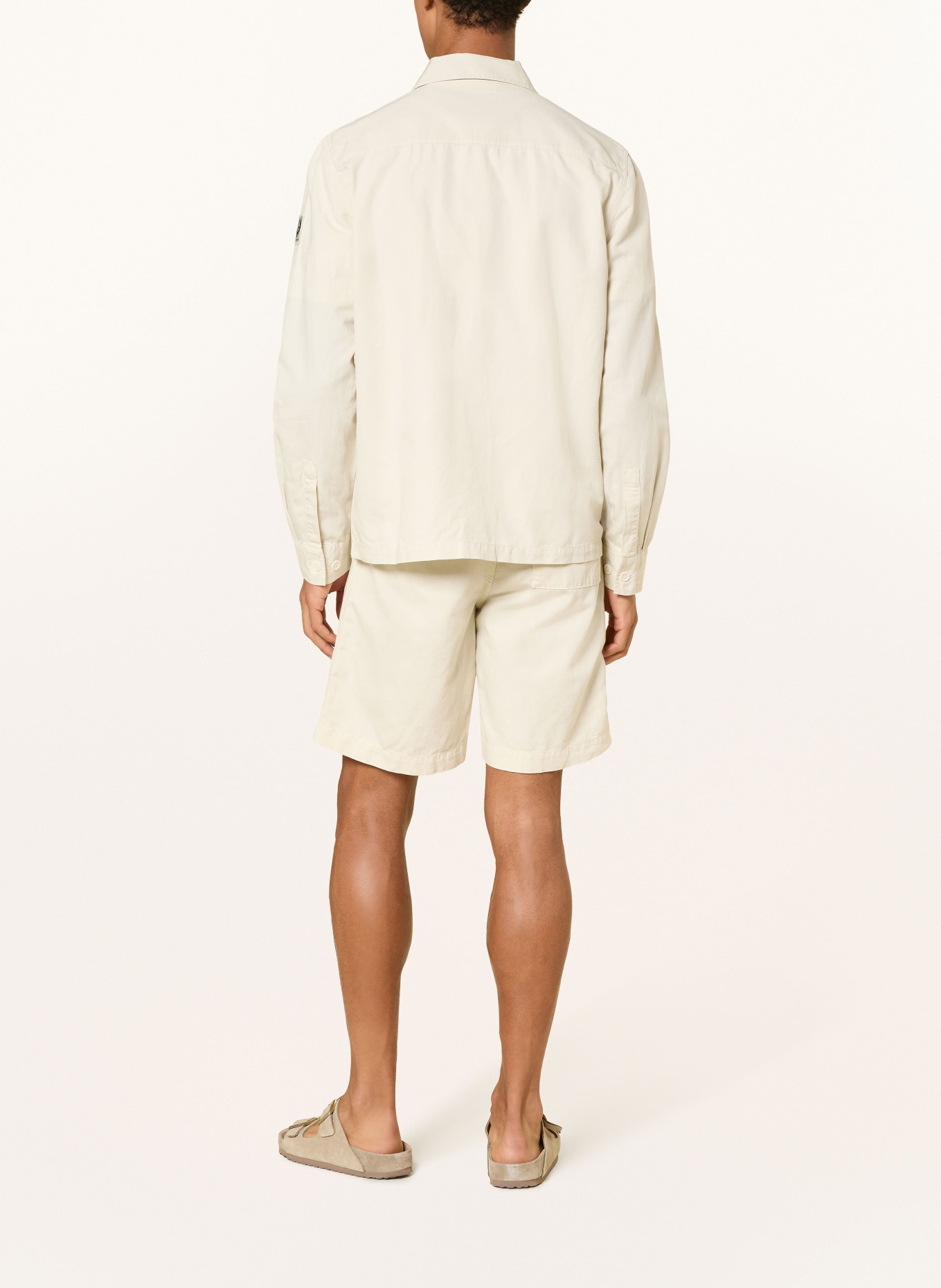 BELSTAFF MARITIME overshirt with linen: MINT