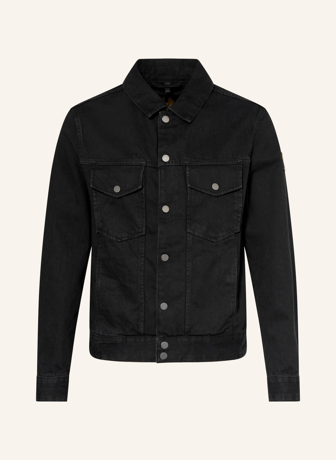 BELSTAFF Džínová bunda PISTON: WSBLK Washed Black