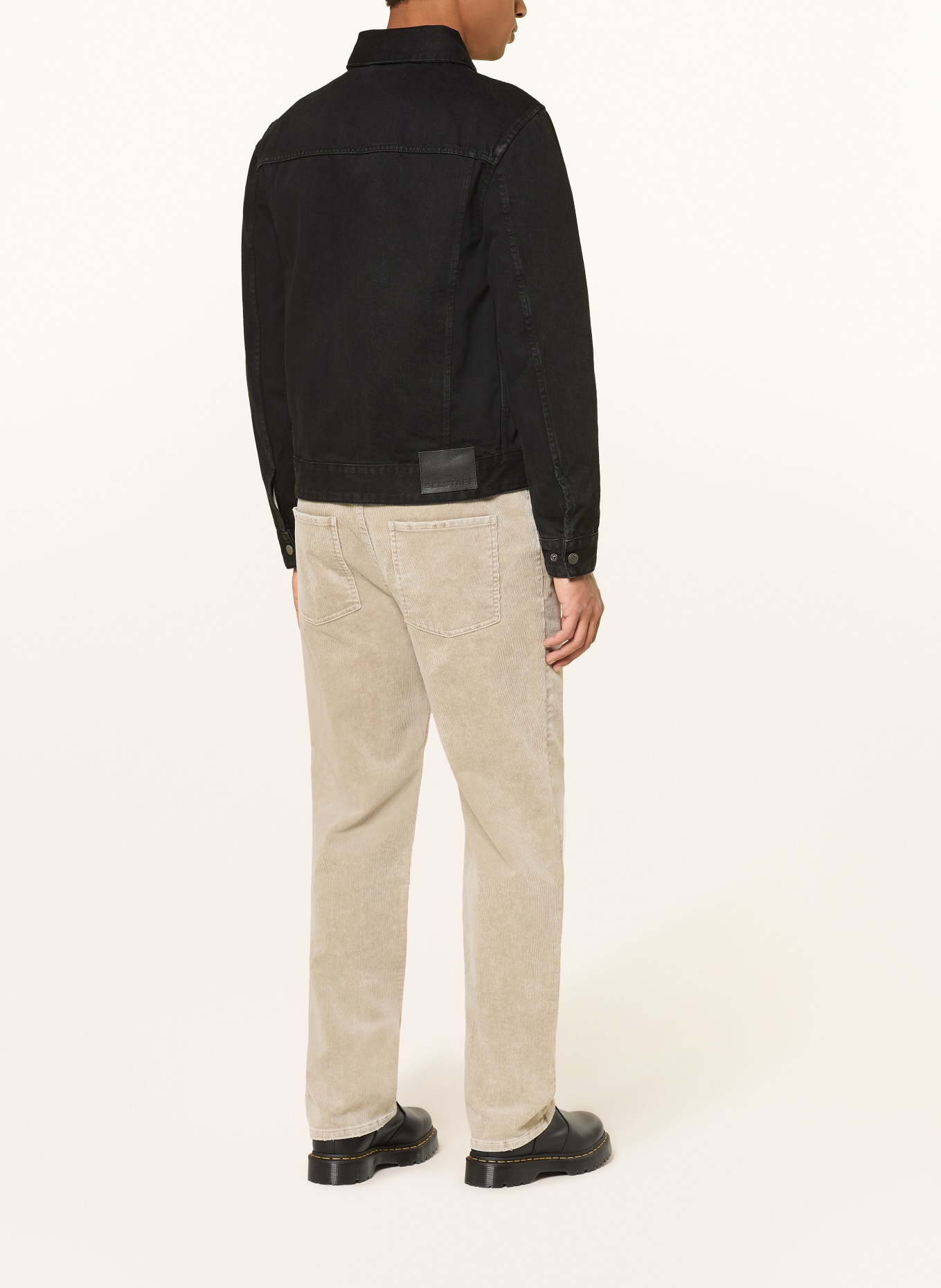 BELSTAFF Džínová bunda PISTON: WSBLK Washed Black