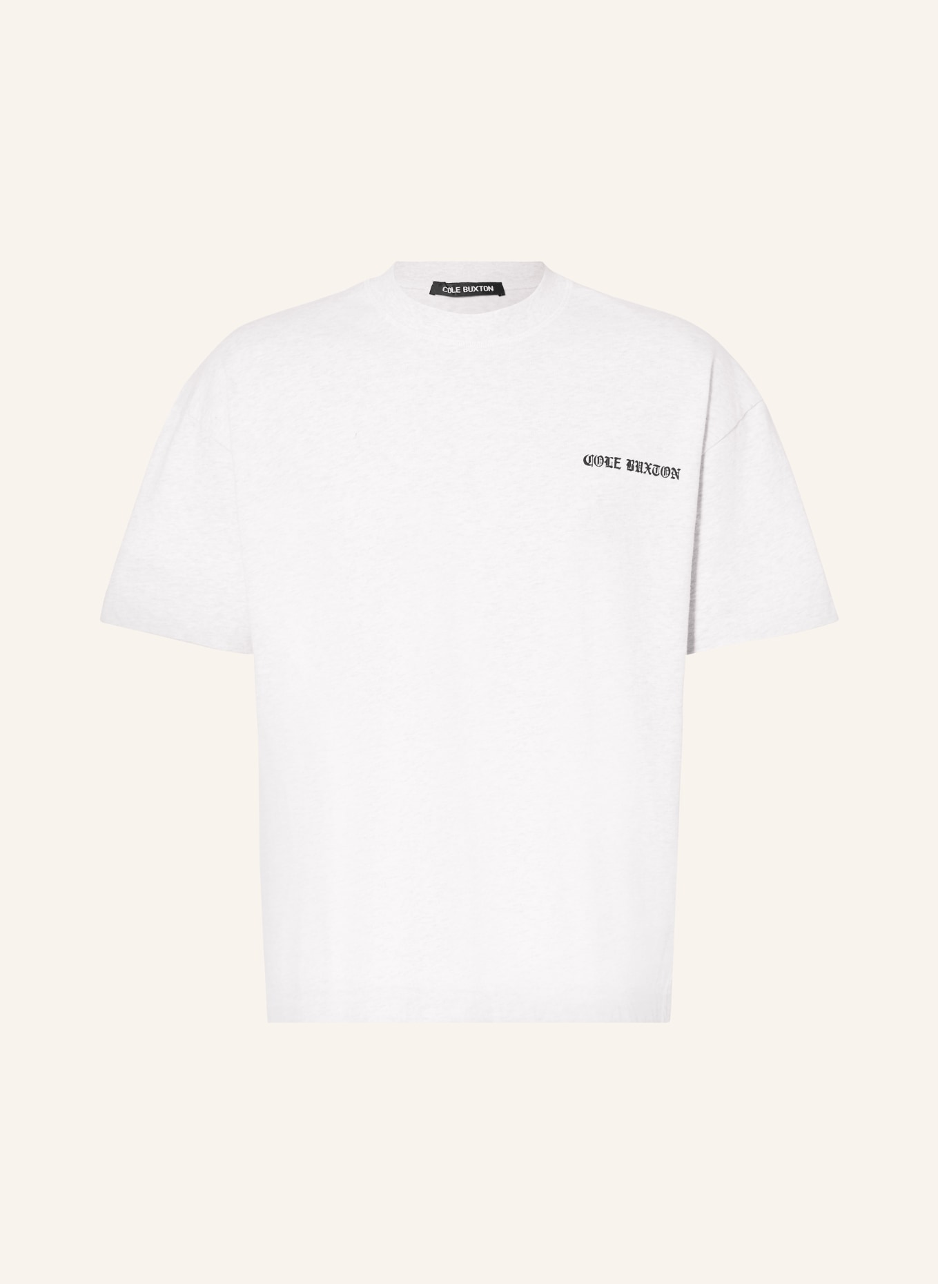 COLE BUXTON Tričko: SVĚTLE ŠEDÁ / ČERNÁ