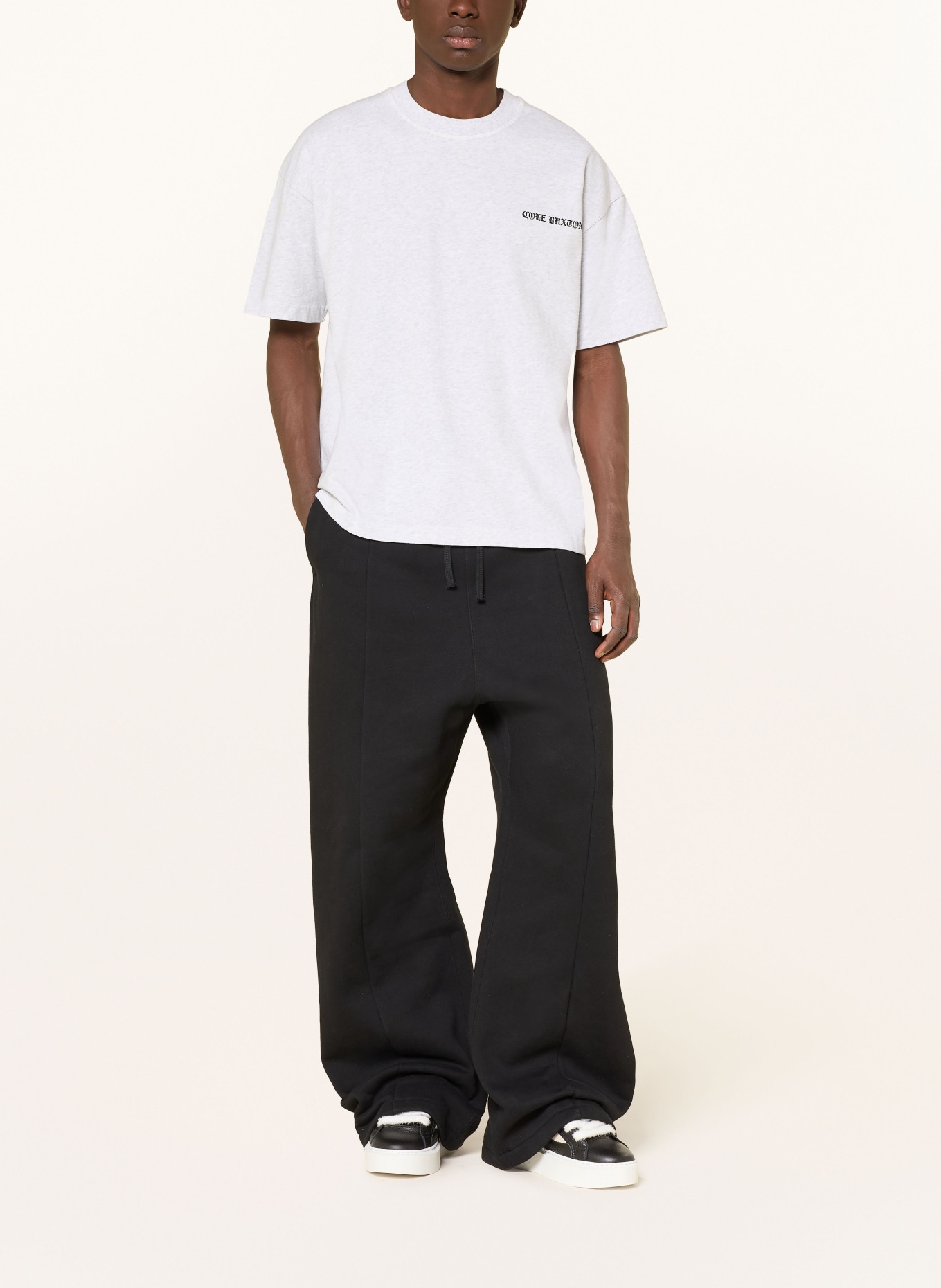 COLE BUXTON Tričko: SVĚTLE ŠEDÁ / ČERNÁ