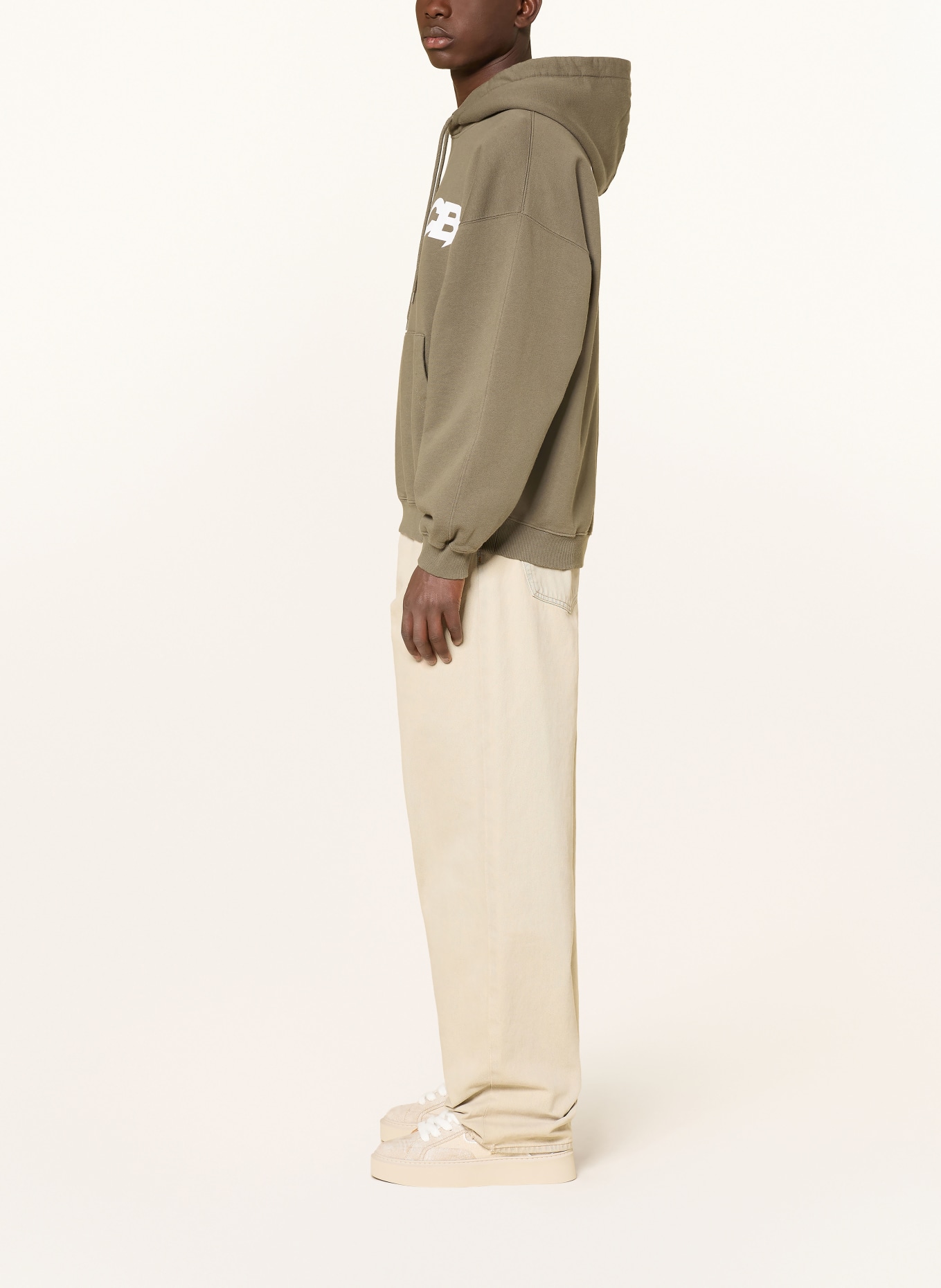 COLE BUXTON Hoodie CB STAR RACING: KHAKI / WEISS