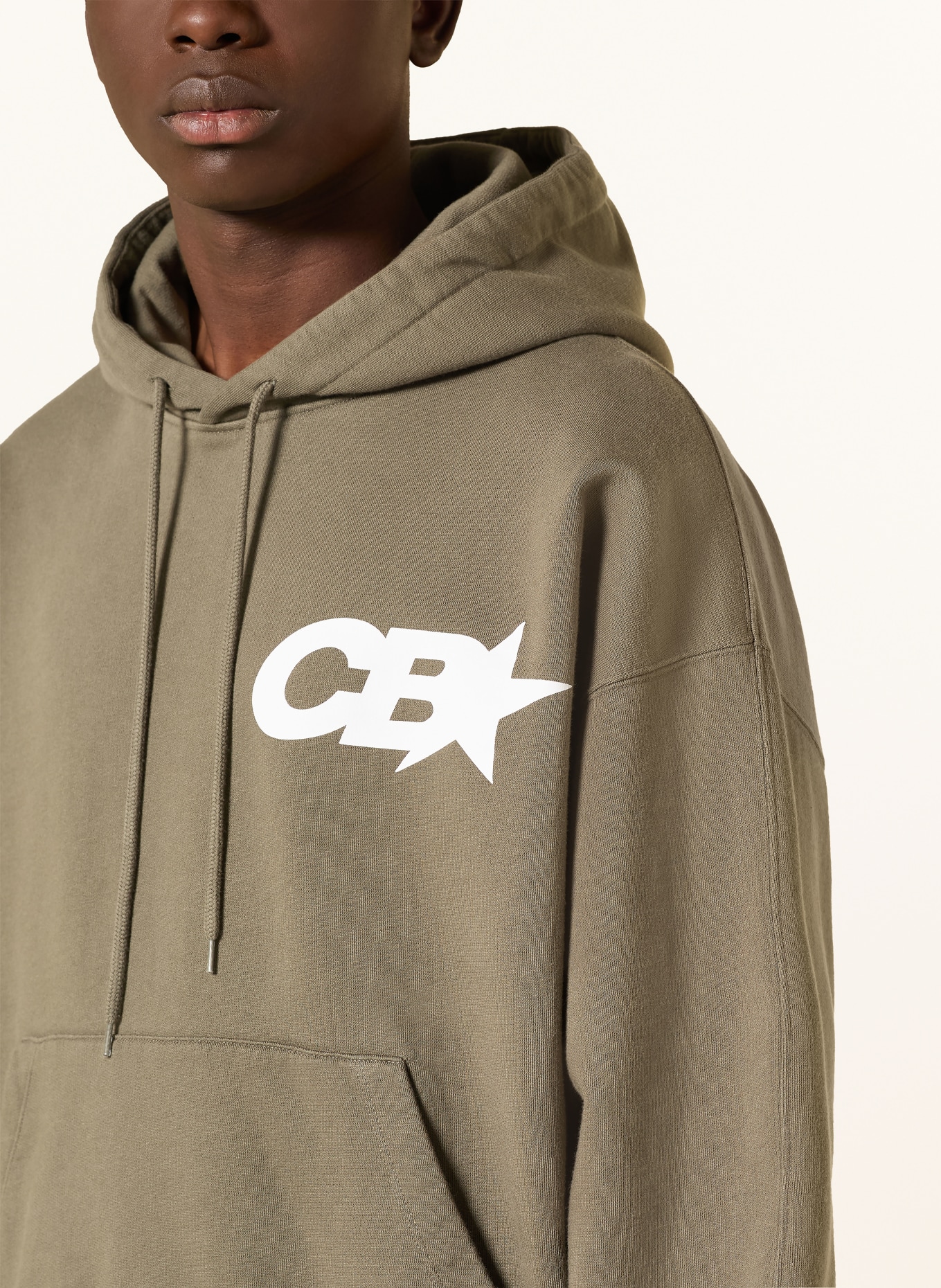 COLE BUXTON Hoodie CB STAR RACING: KHAKI / WEISS