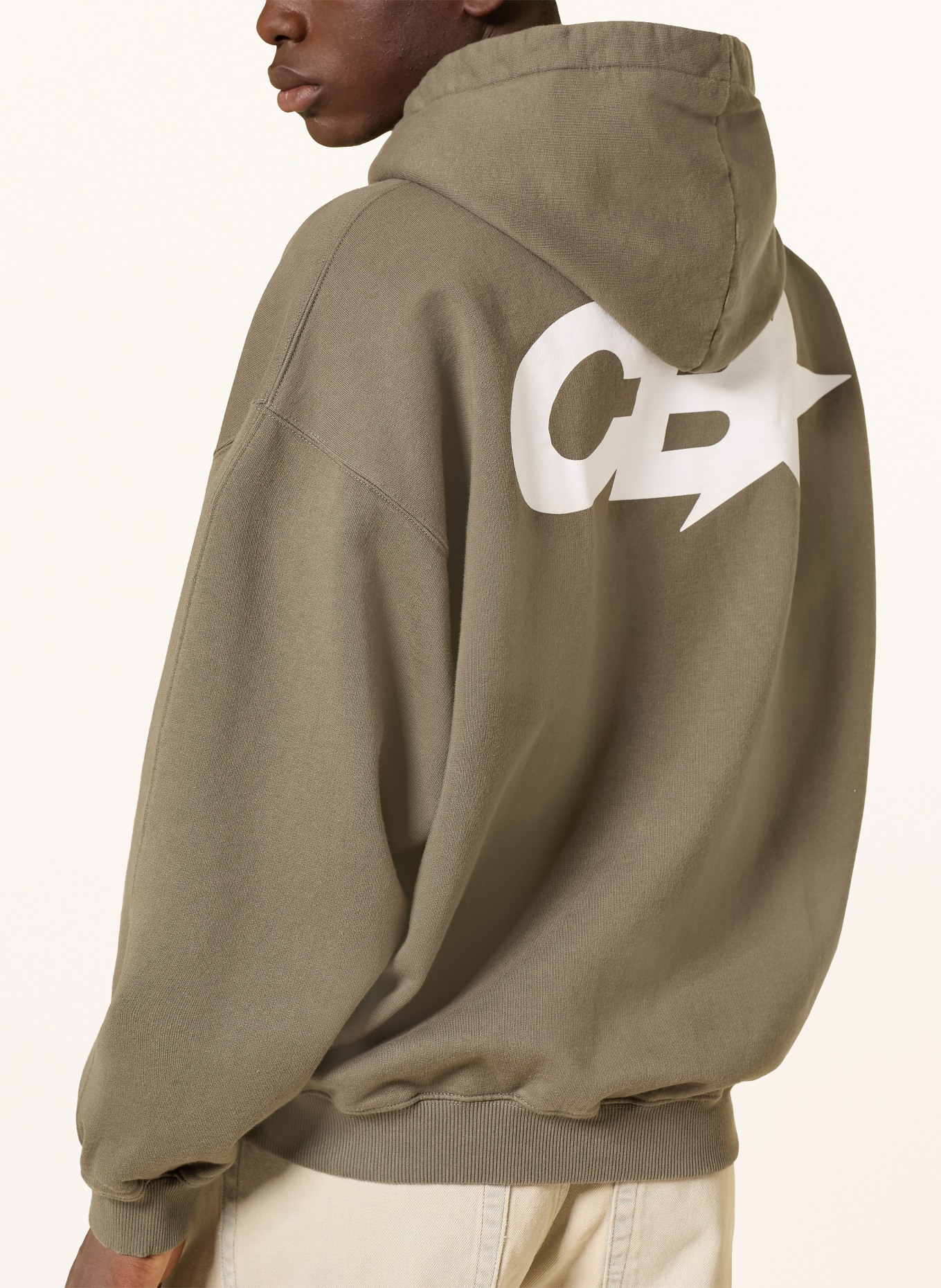 COLE BUXTON Hoodie CB STAR RACING: KHAKI / WEISS