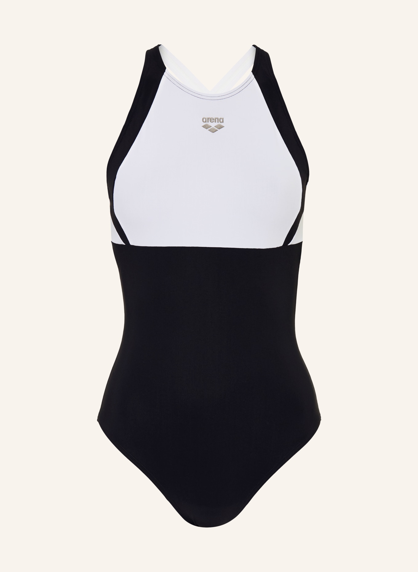 arena Maillot de bain sculptant LINDA avec protection UV: NOIR / BLANC