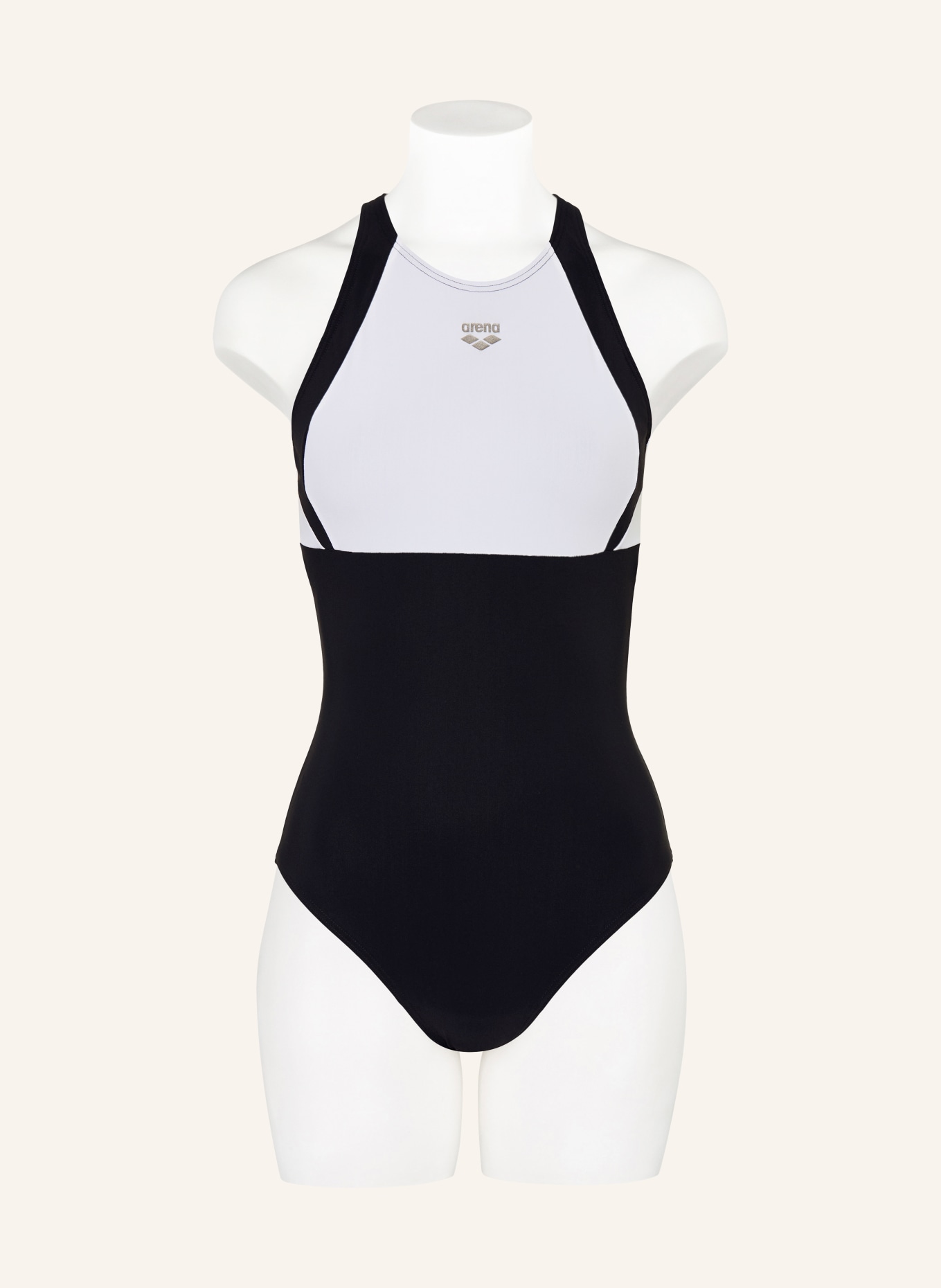 arena Maillot de bain sculptant LINDA avec protection UV: NOIR / BLANC