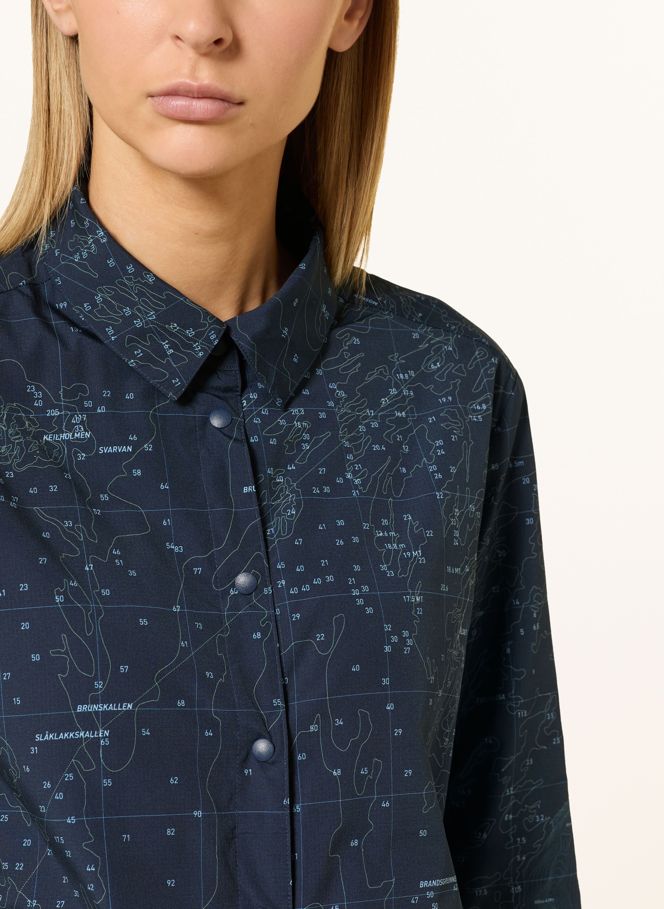 odlo Overshirt TRANSITION INSULATED: DUNKELBLAU / HELLBLAU