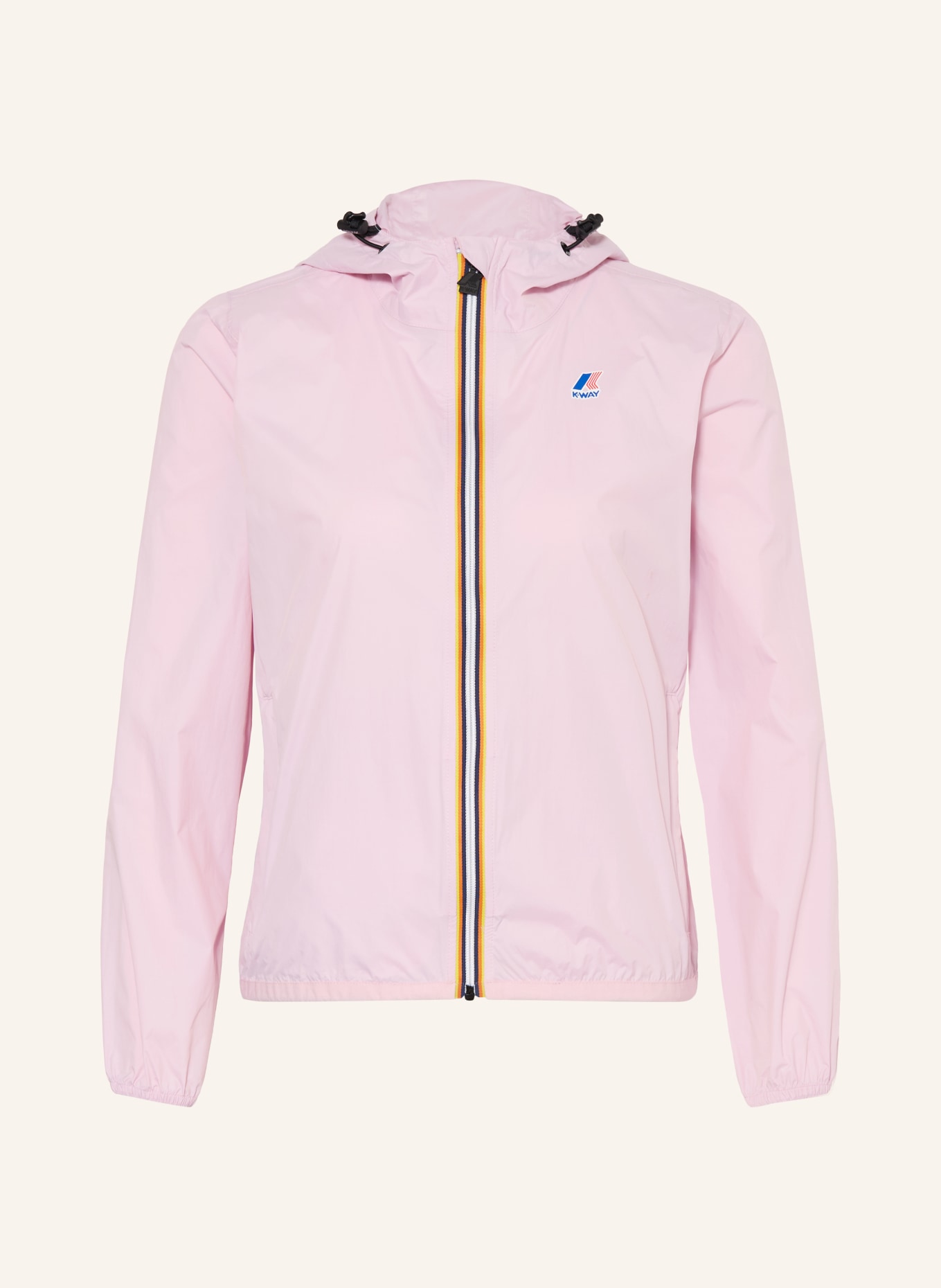 K-WAY Regenjacke LE VRAI 4.0 CLAUDETTE: ROSA / DUNKELORANGE / GELB