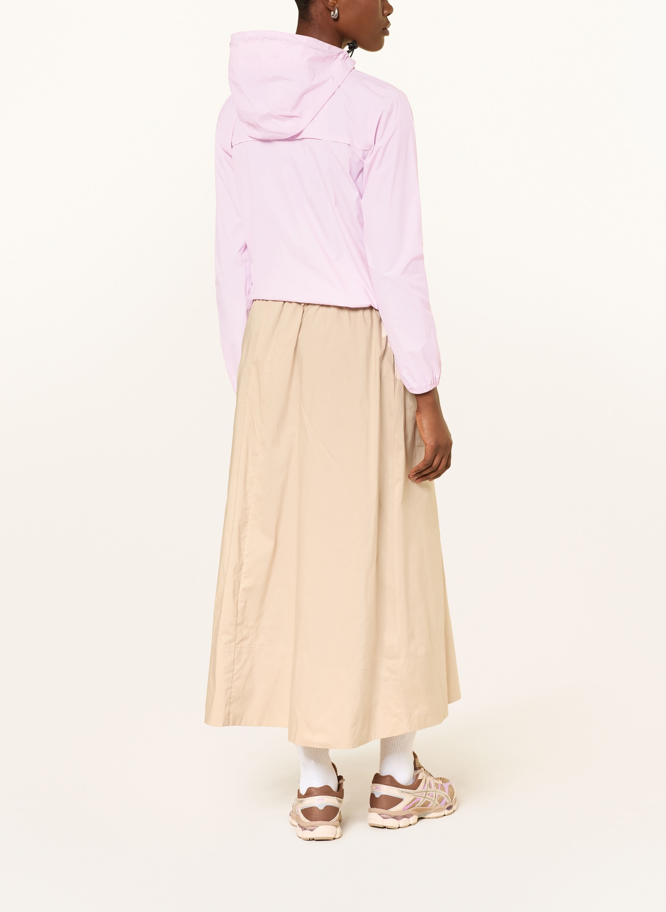 K-WAY Regenjacke LE VRAI 4.0 CLAUDETTE: ROSA / DUNKELORANGE / GELB