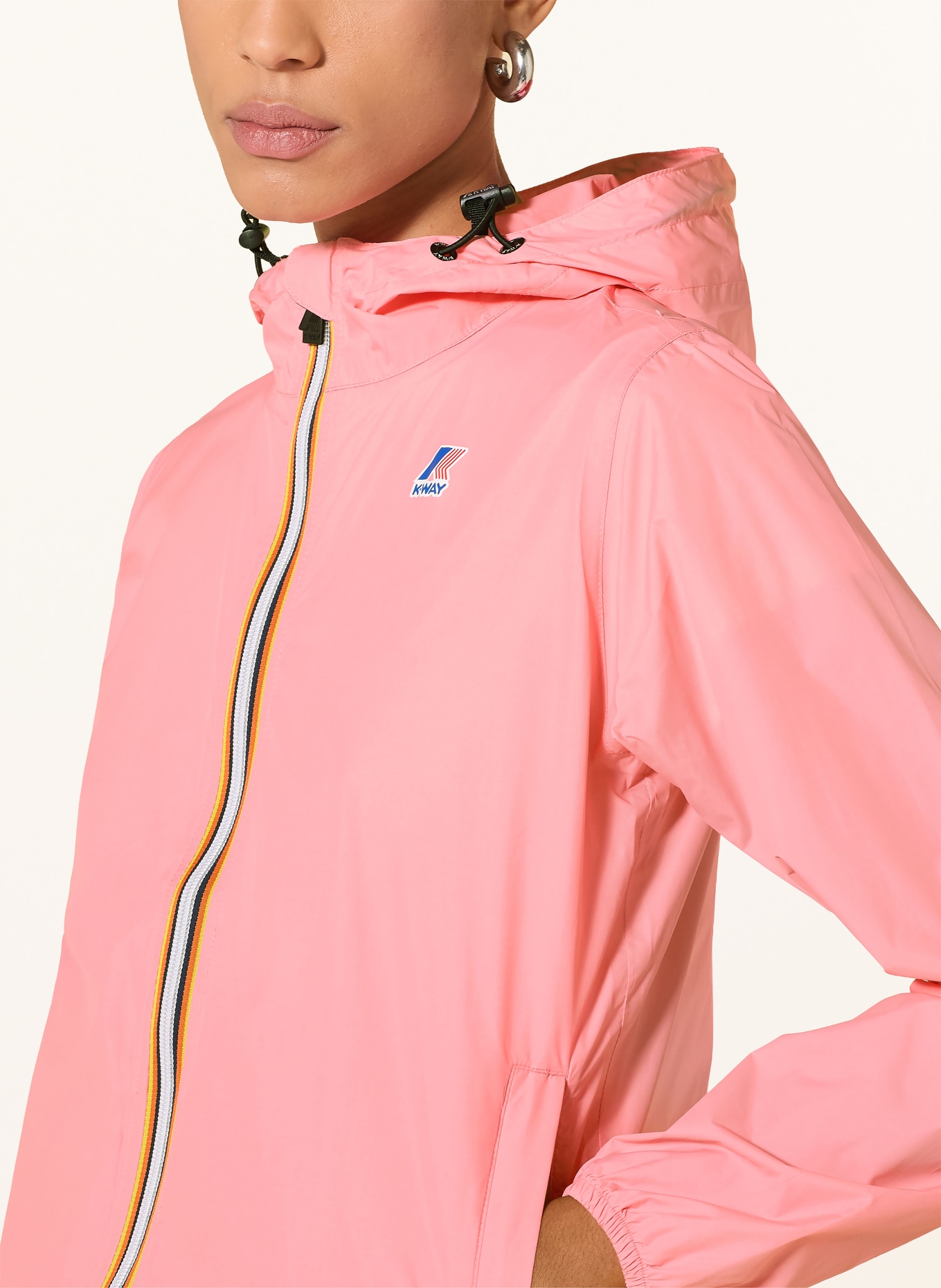 K-WAY Regenjacke LE VRAI 4.0 CLAUDETTE: ROSA / ORANGE / GELB