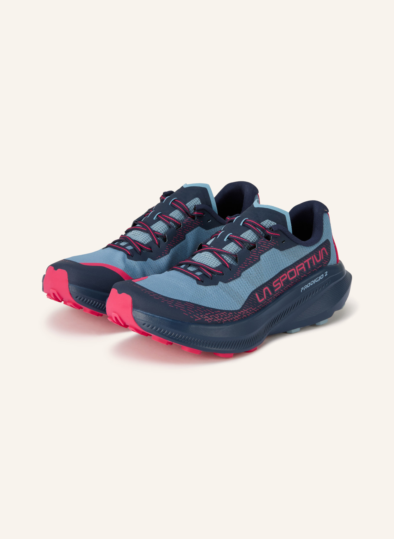 LA SPORTIVA Chaussures de trail PRODIGIO 2: BLEU CLAIR / ROSE FUCHSIA / BLEU FONCÉ