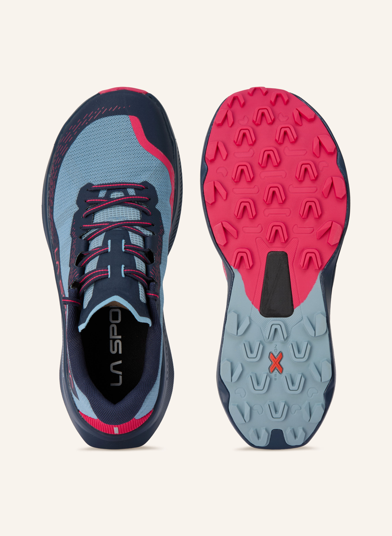 LA SPORTIVA Chaussures de trail PRODIGIO 2: BLEU CLAIR / ROSE FUCHSIA / BLEU FONCÉ