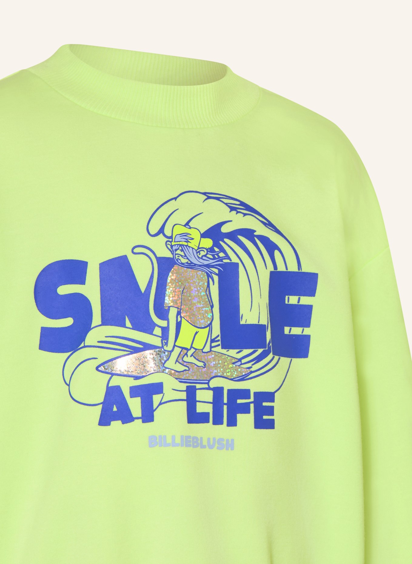 Billieblush Sweatshirt: NEON GREEN