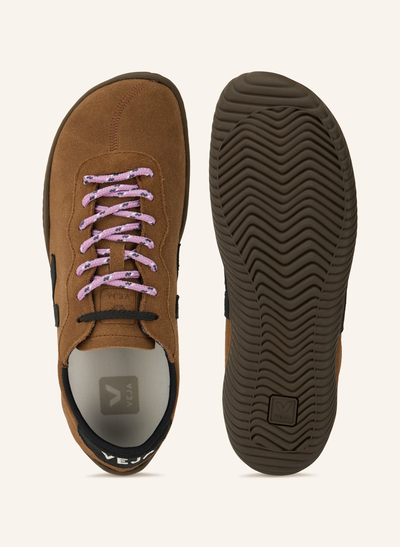 VEJA Sneaker JITSU: DUNKELBRAUN / SCHWARZ