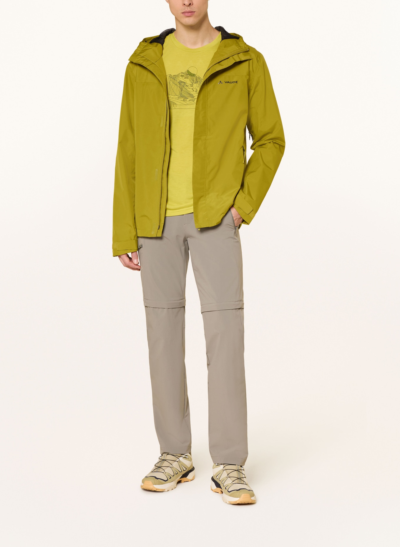 VAUDE Kurtka funkcjonalna STRATHCONA: OLIWKOWY