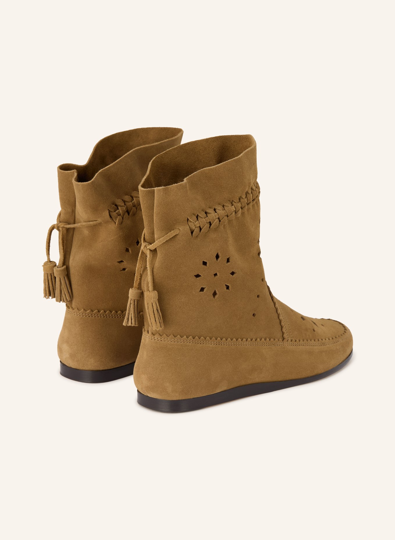 ISABEL MARANT Boots WOOSTA mit Cut-outs: TAUPE
