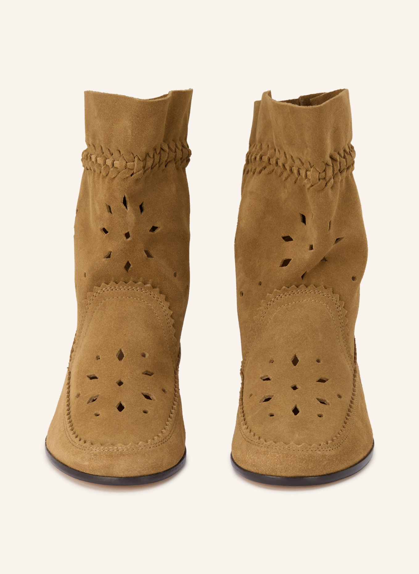 ISABEL MARANT Boots WOOSTA mit Cut-outs: TAUPE