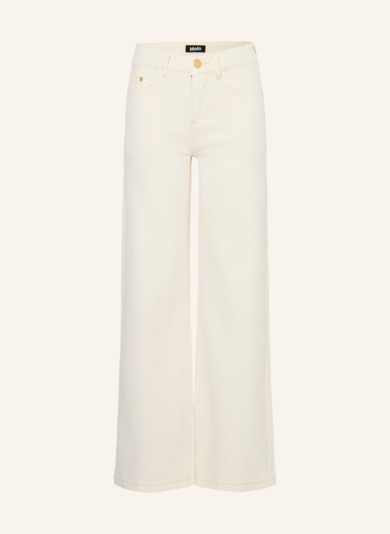 molo Jeans ASTA Flared Slim Fit: 5474 crisp white