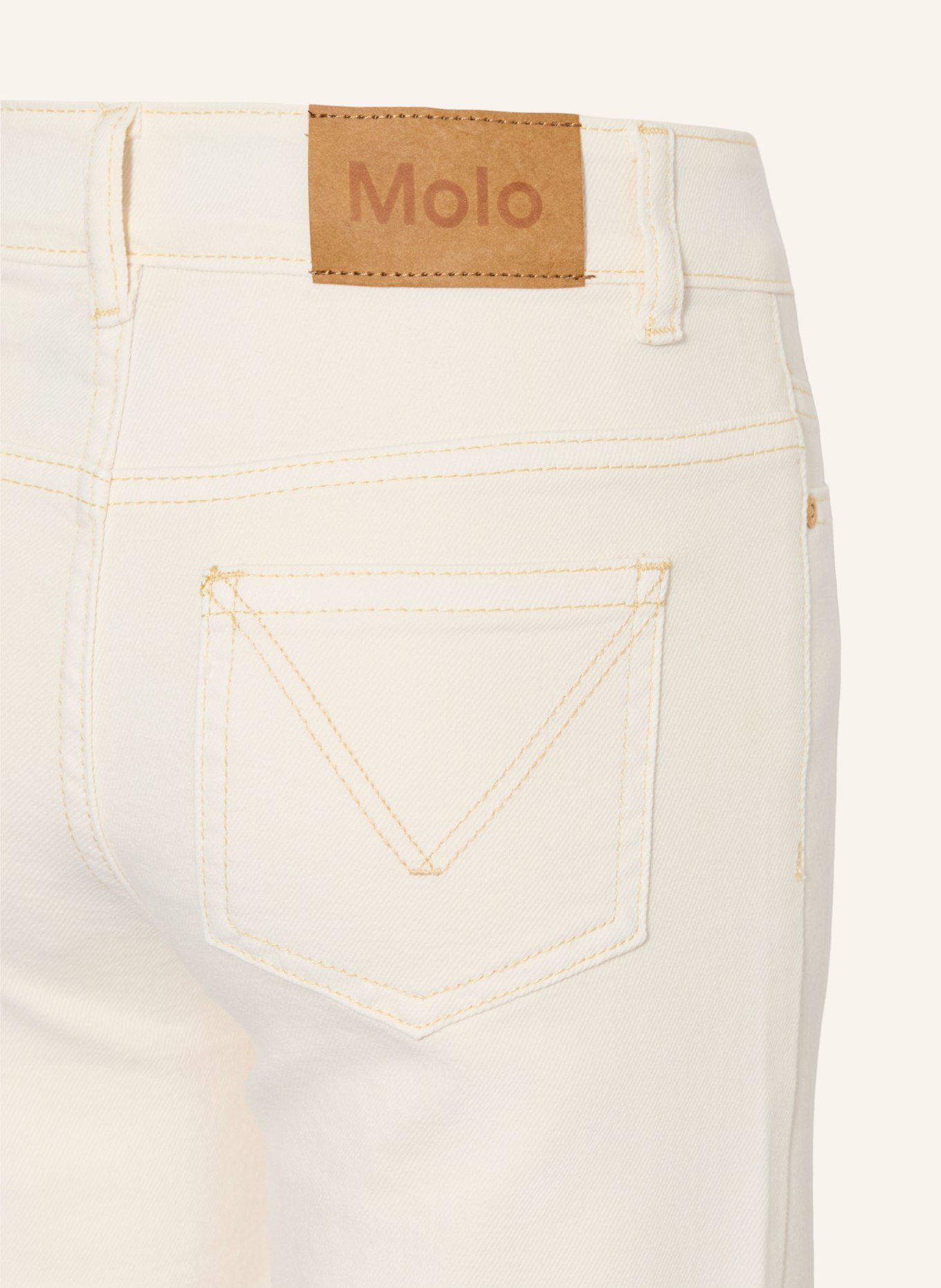 molo Jeans ASTA Flared Slim Fit: 5474 crisp white