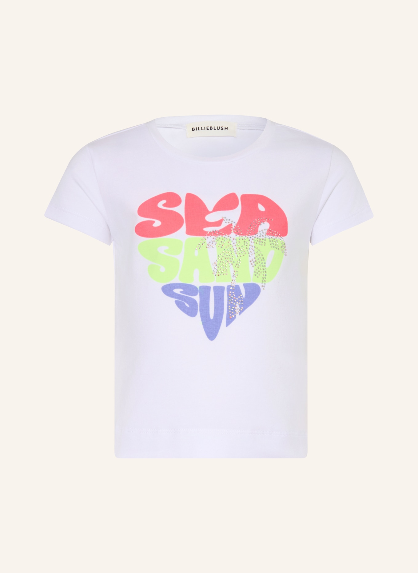 Billieblush T-shirt met strass-steentjes: WIT