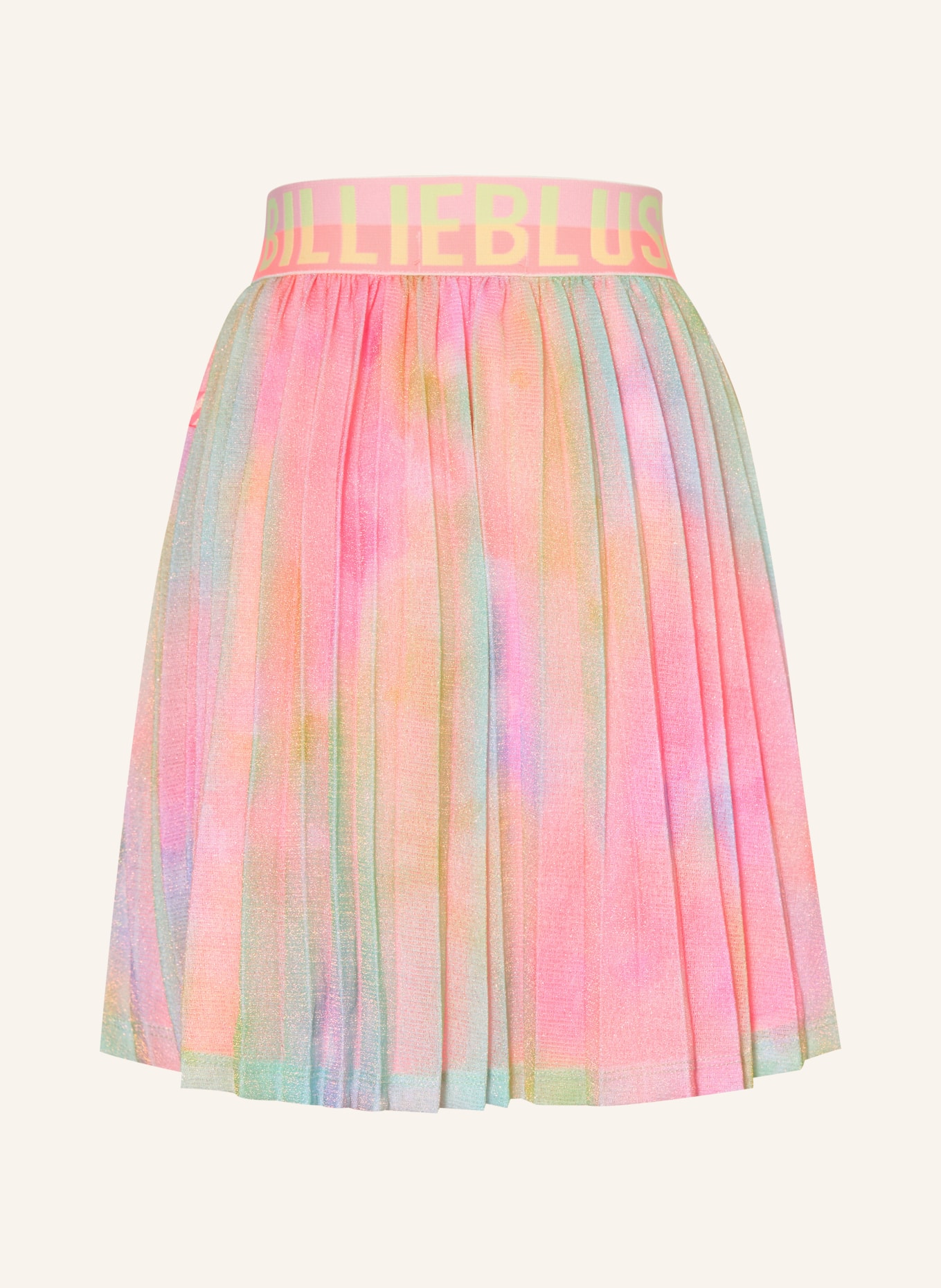 Billieblush Plissérok van mesh: NEONROZE / NEONGEEL / NEONGROEN