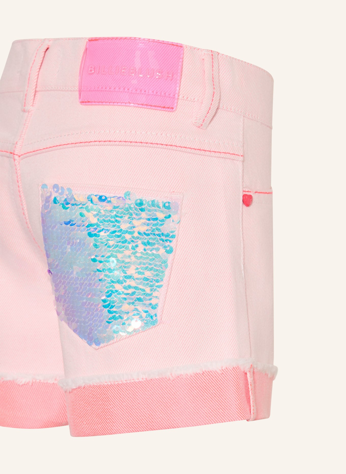 Billieblush Short en jean: ROSE CLAIR