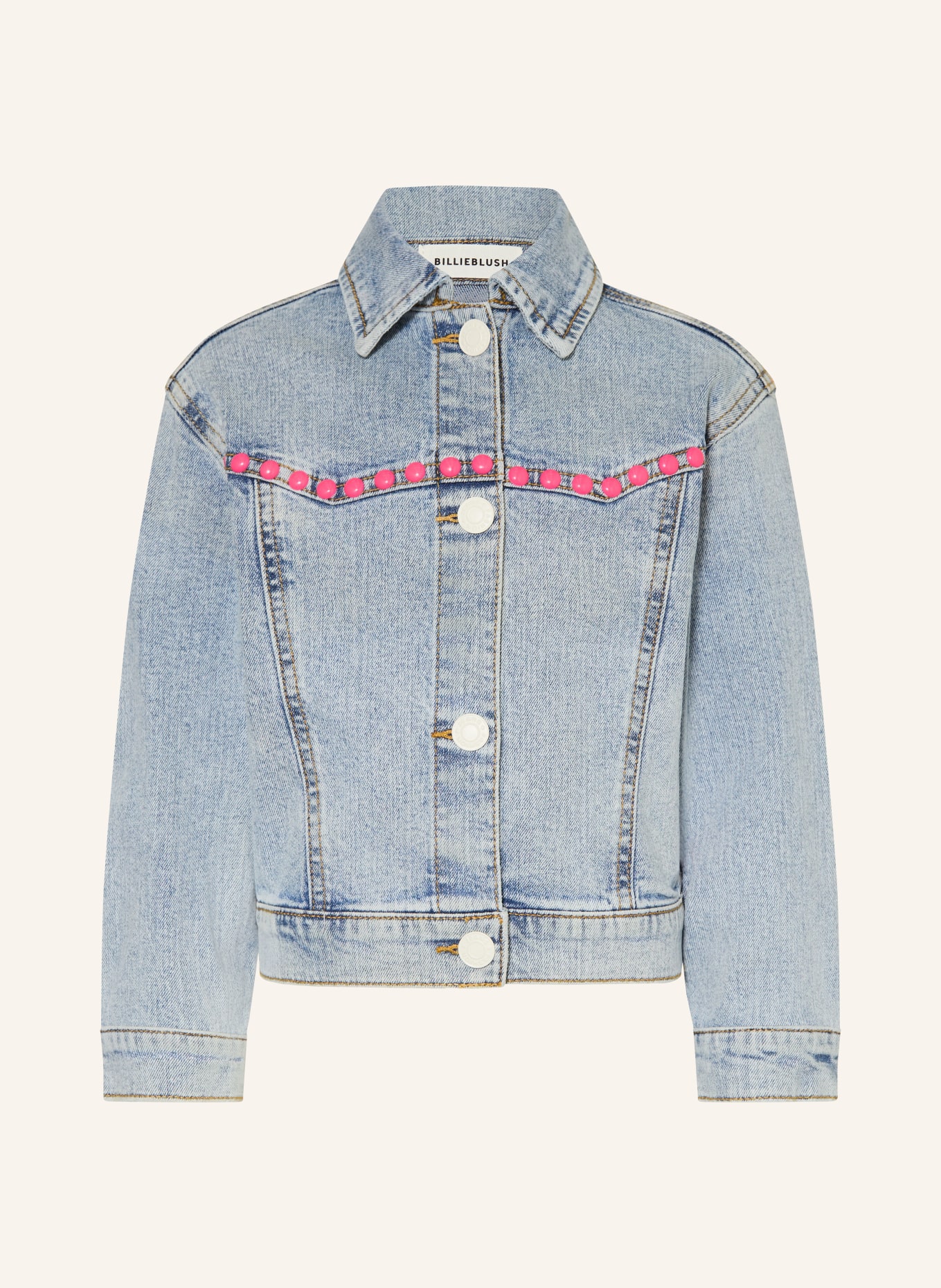 Billieblush Jeansjacke mit Pailletten und Nieten: Z22 STONE