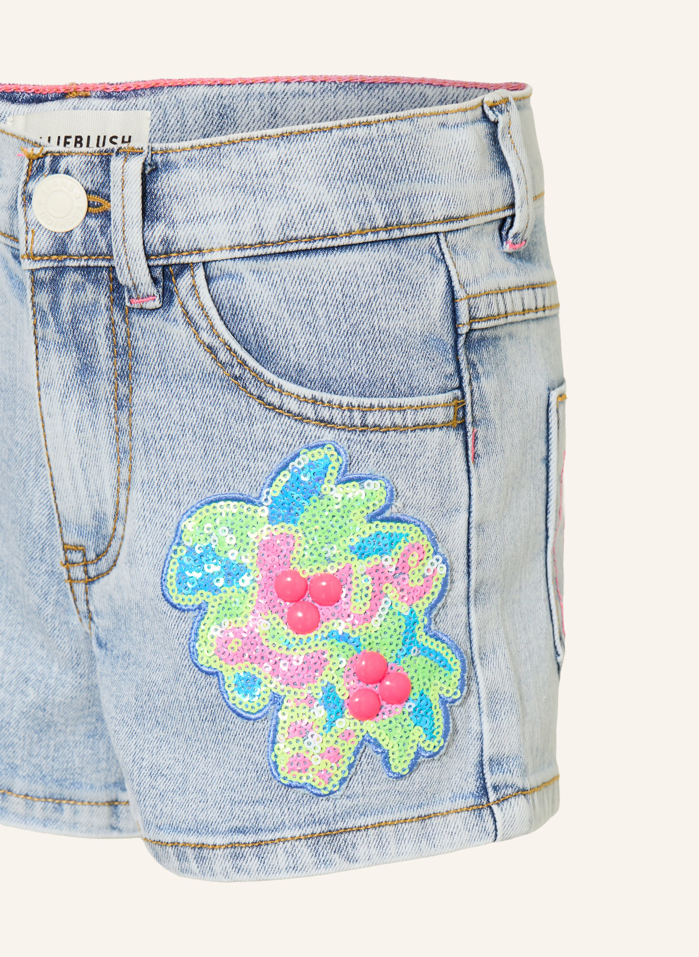 Billieblush Jeansshorts mit Pailletten: Z22 STONE