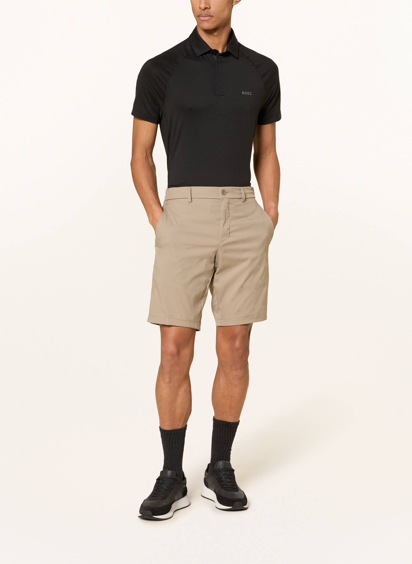 BOSS Polo en jersey TOUR: NOIR