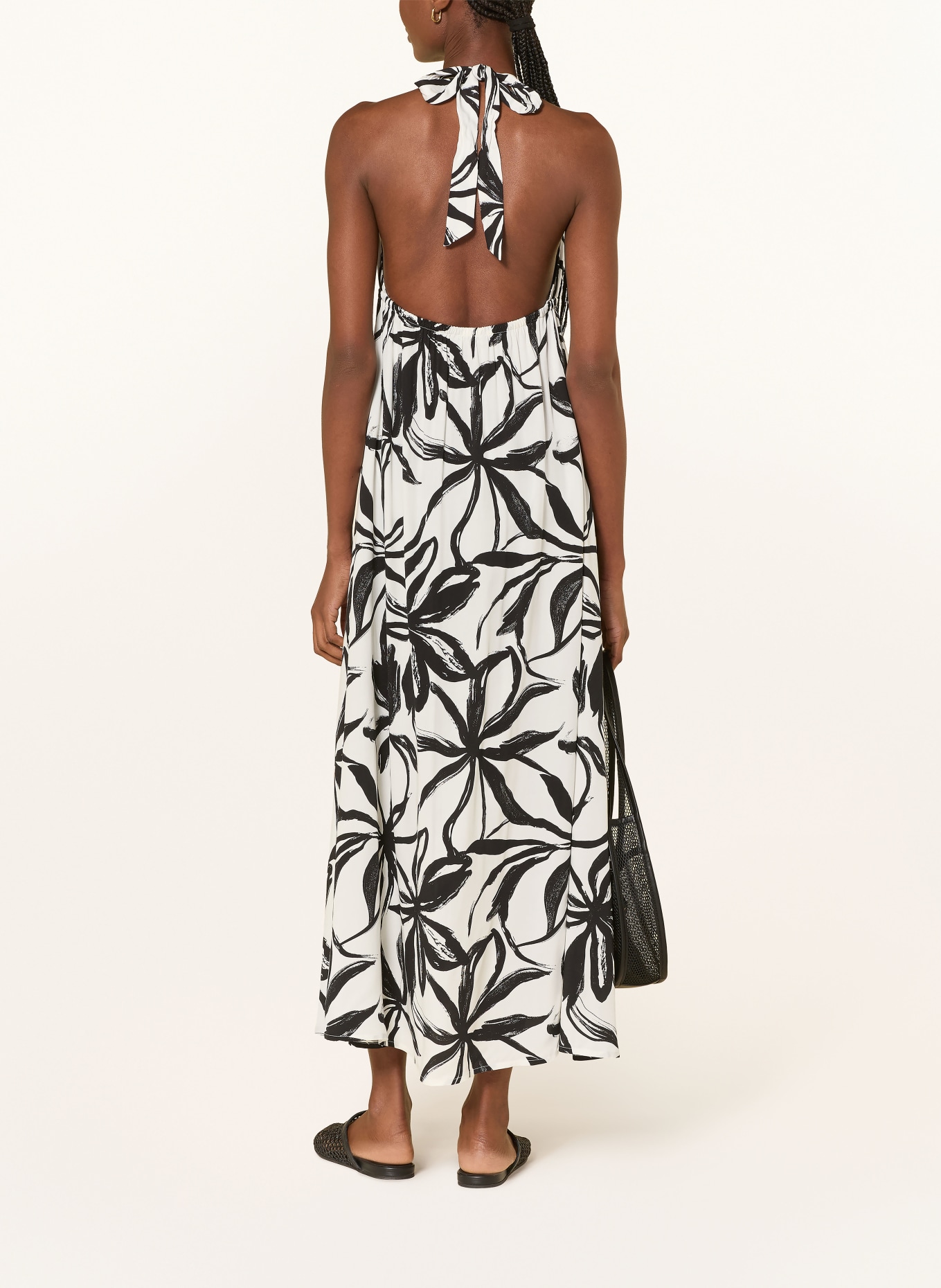 Marc O'Polo Strandkleid: SCHWARZ / WEISS