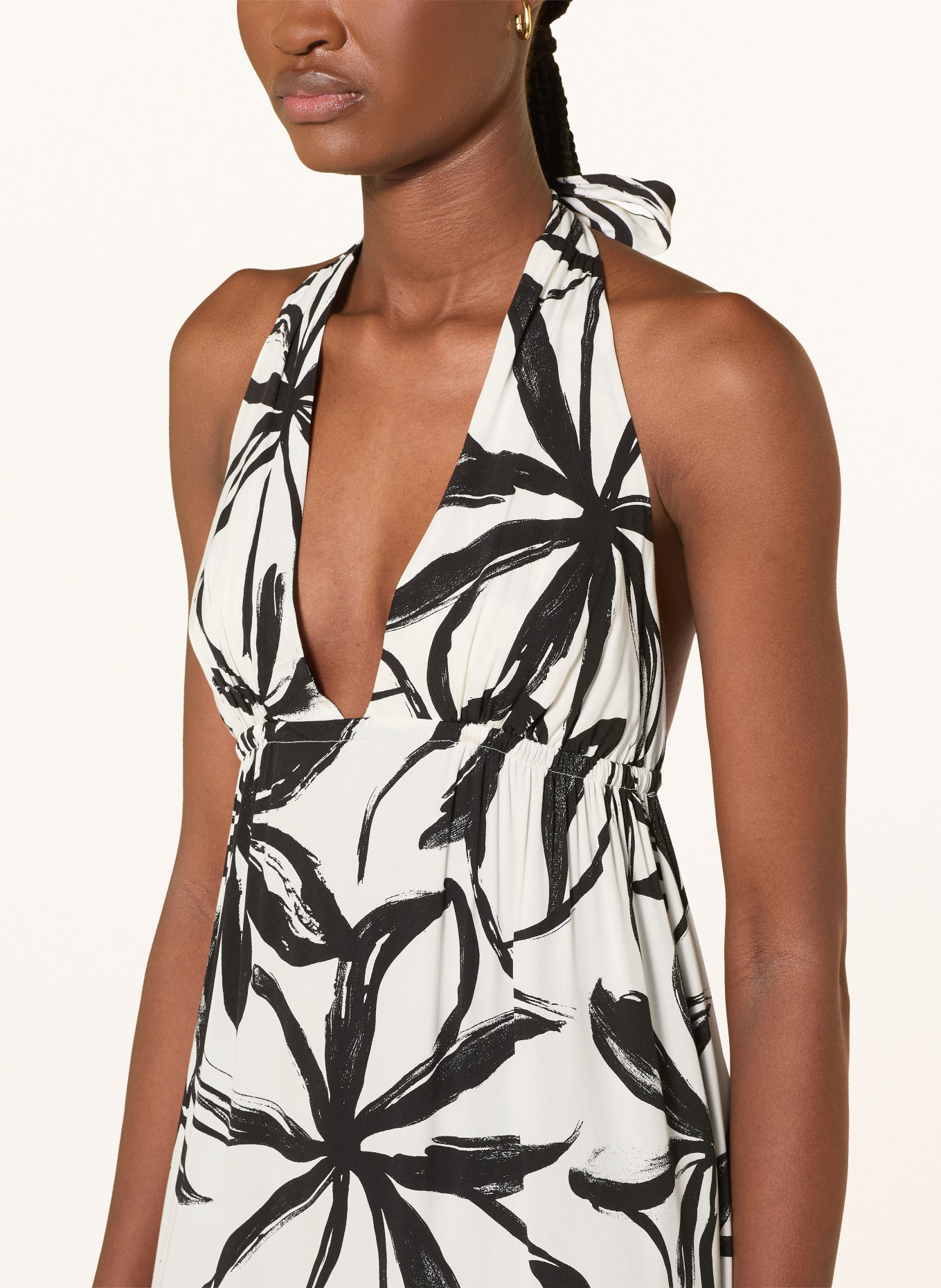 Marc O'Polo Strandkleid: SCHWARZ / WEISS