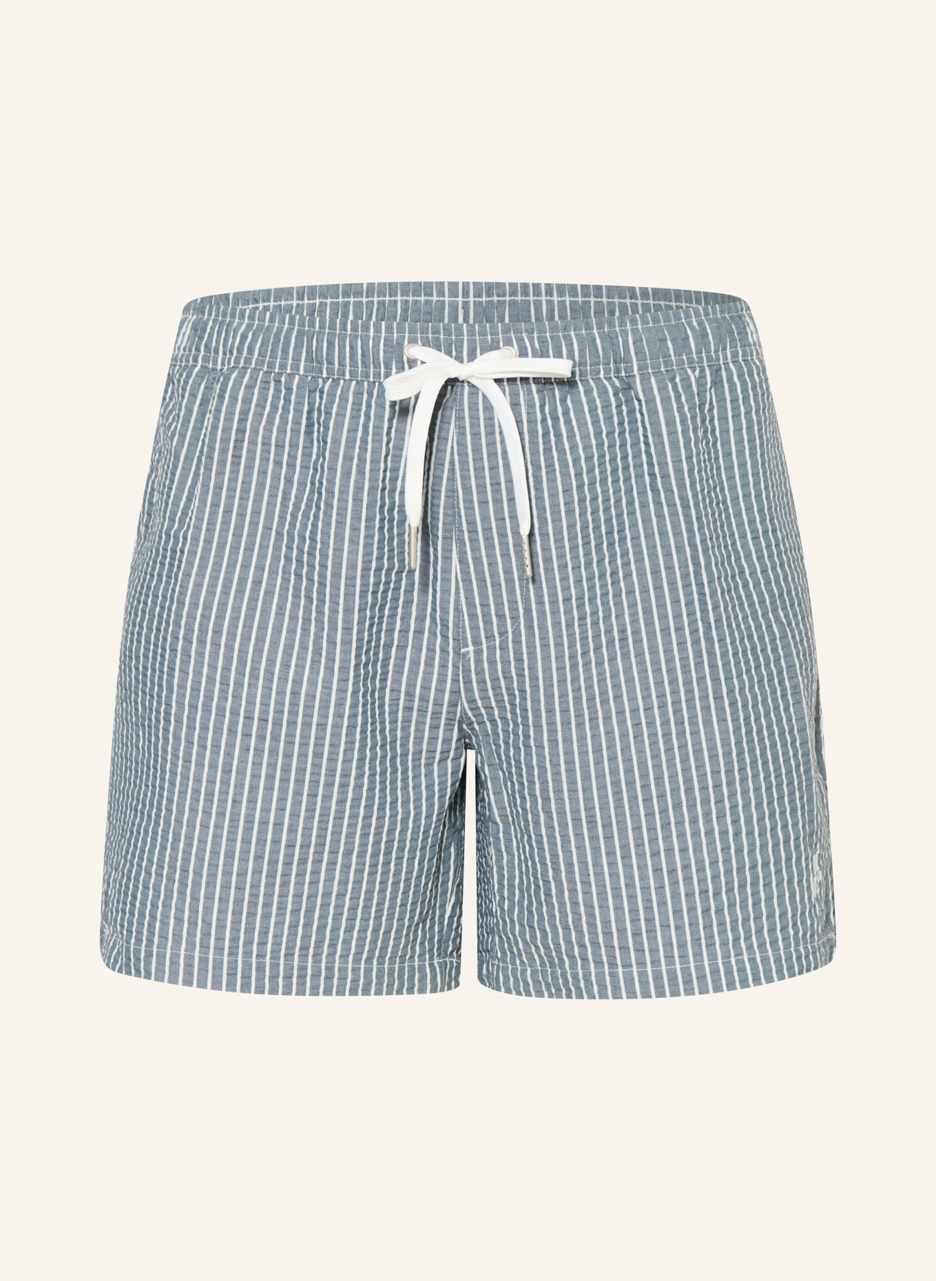 Marc O'Polo Short de bain: GRIS / BLANC