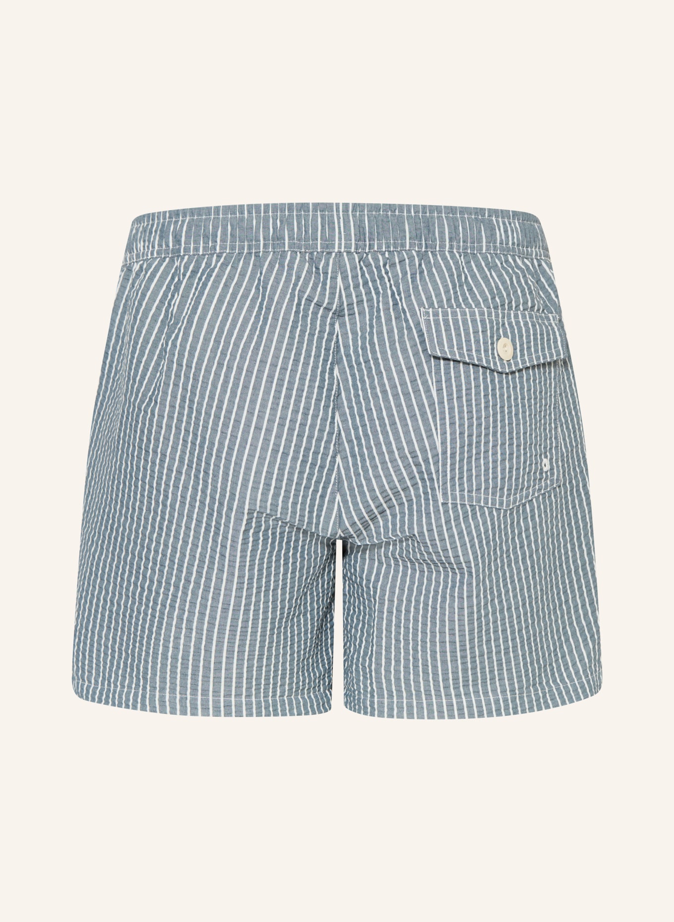 Marc O'Polo Short de bain: GRIS / BLANC