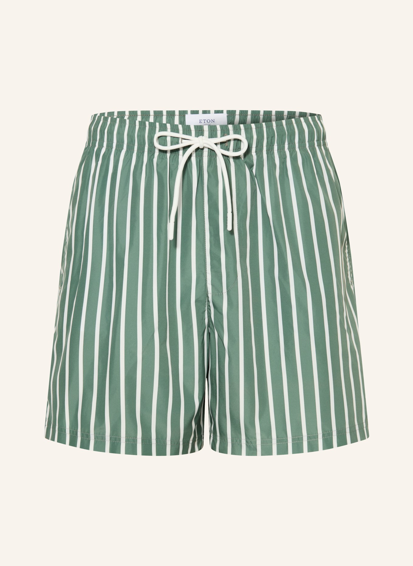 ETON Swim shorts: GREEN / WHITE
