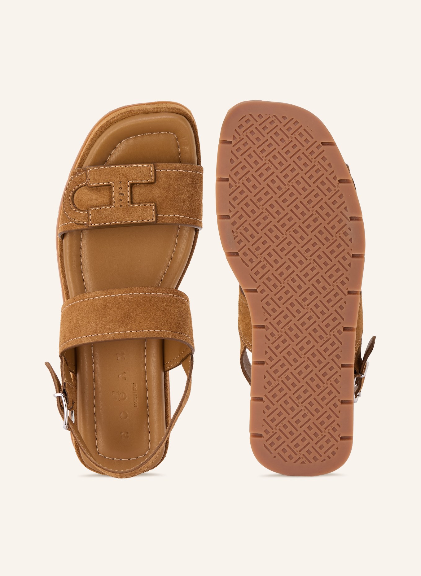 HOGAN Sandales à plateforme H703: COGNAC