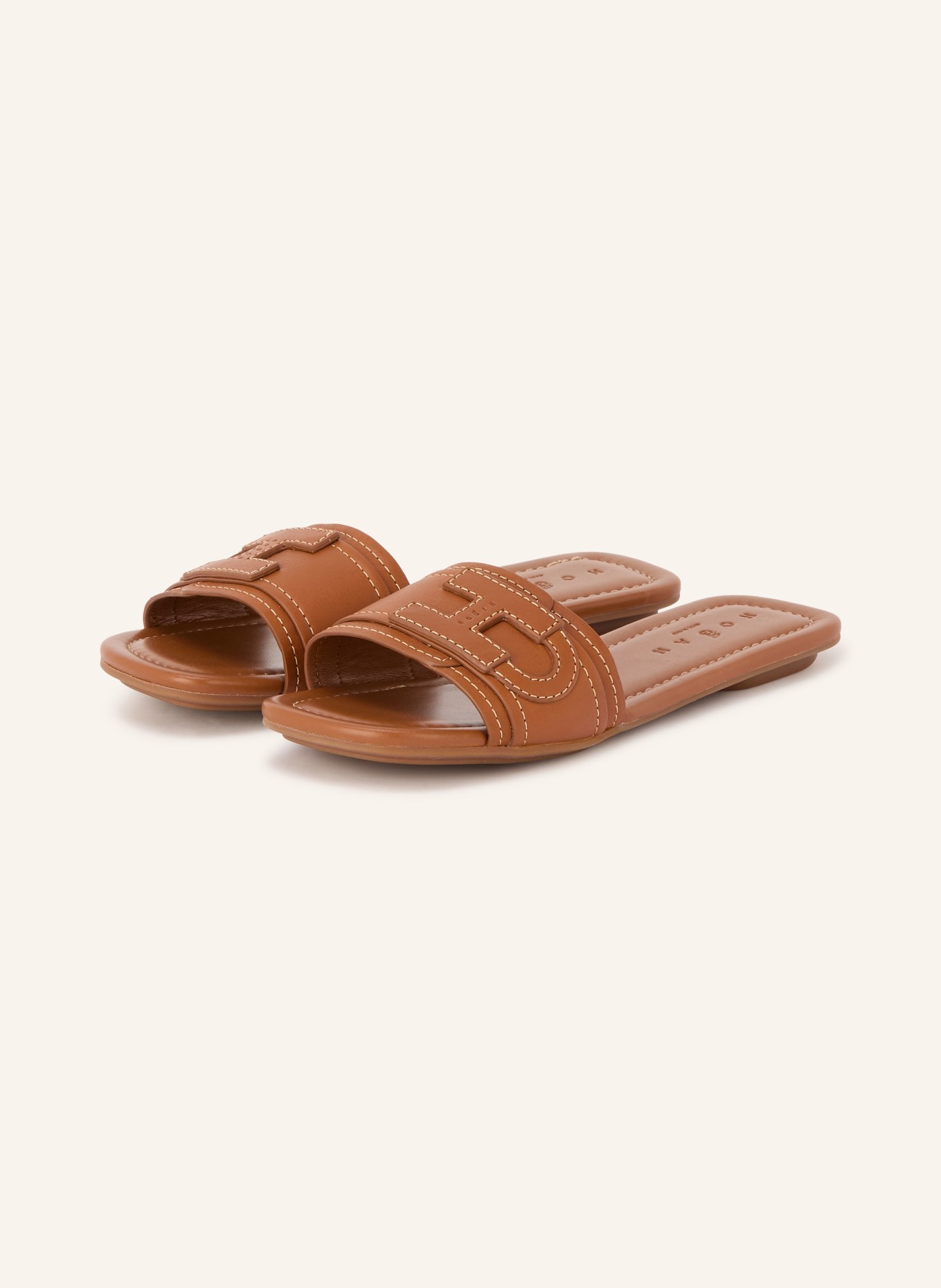 HOGAN Slippers H685: COGNAC