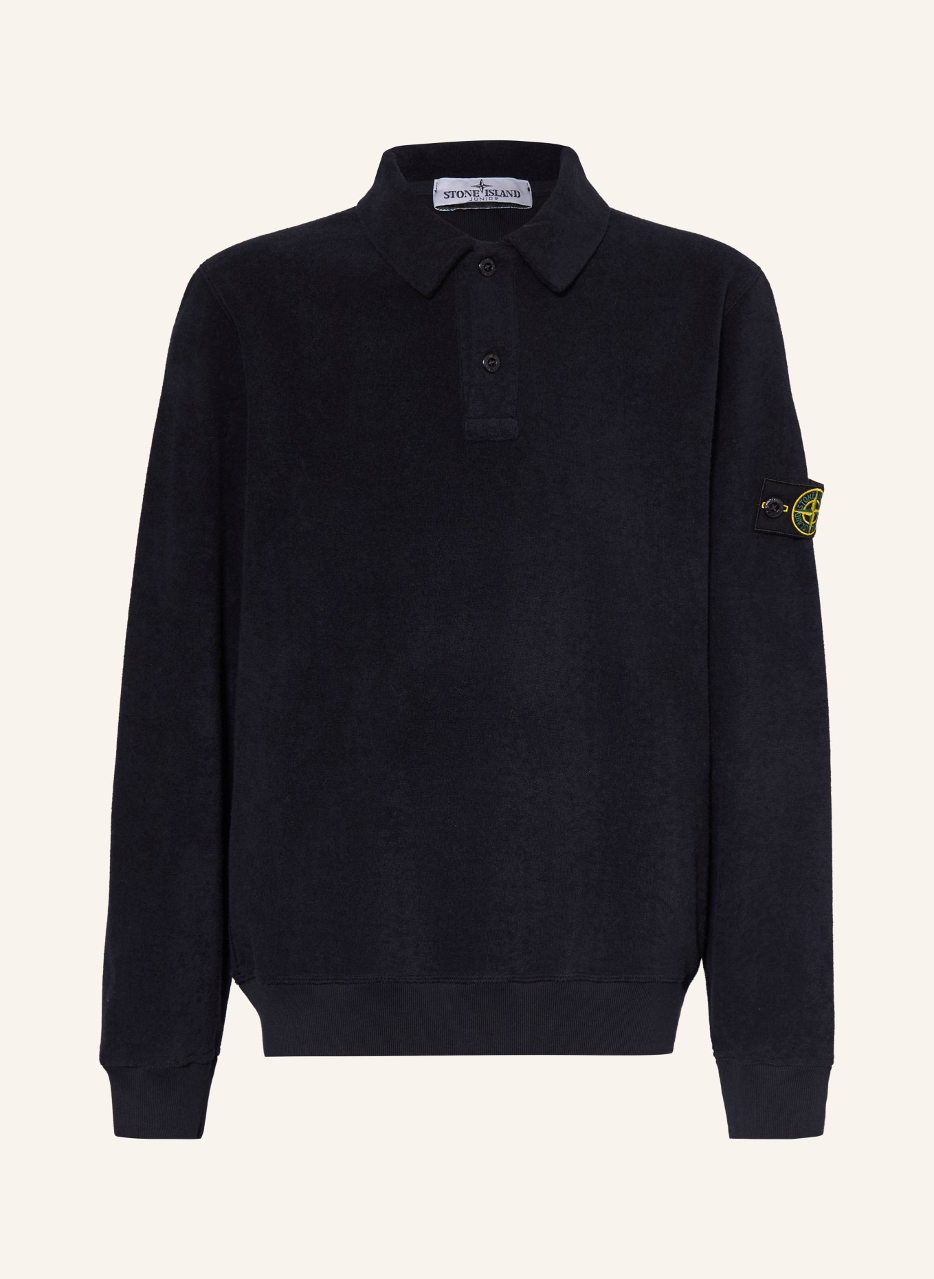 STONE ISLAND JUNIOR Koszulka polo z frotte: GRANATOWY