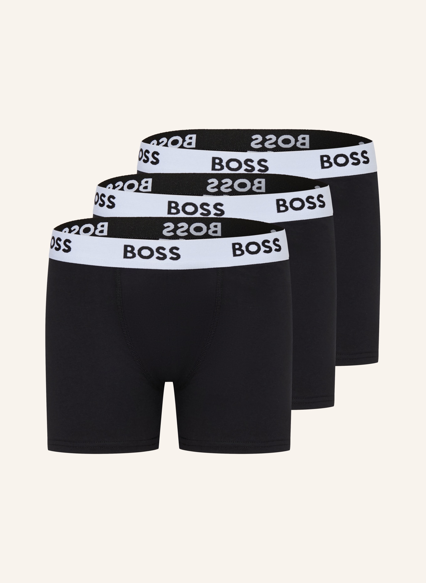 BOSS Lot de 3 boxers: NOIR