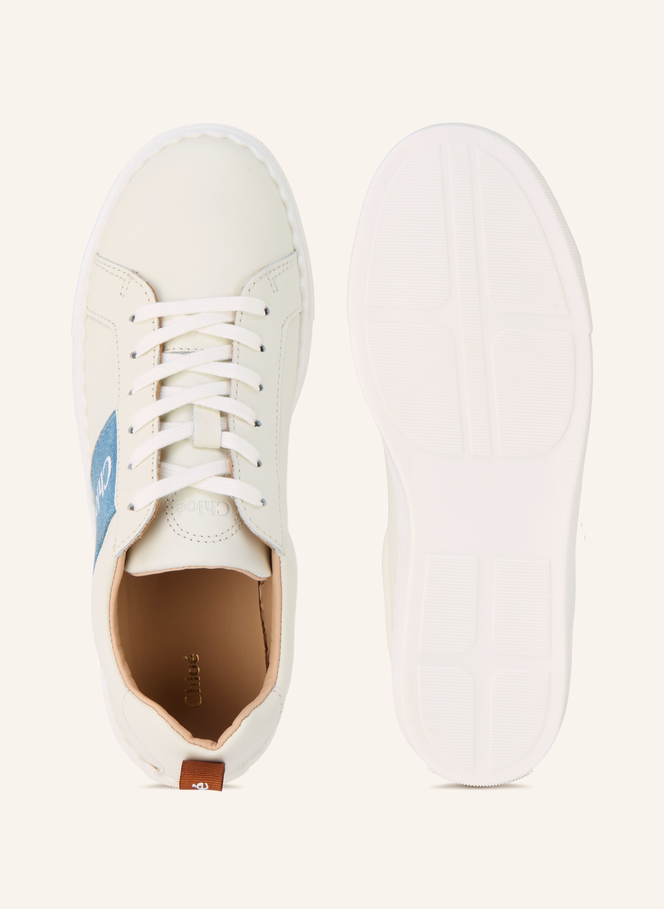 Chloé Sneaker: 117 GEBROCHENES WEISS